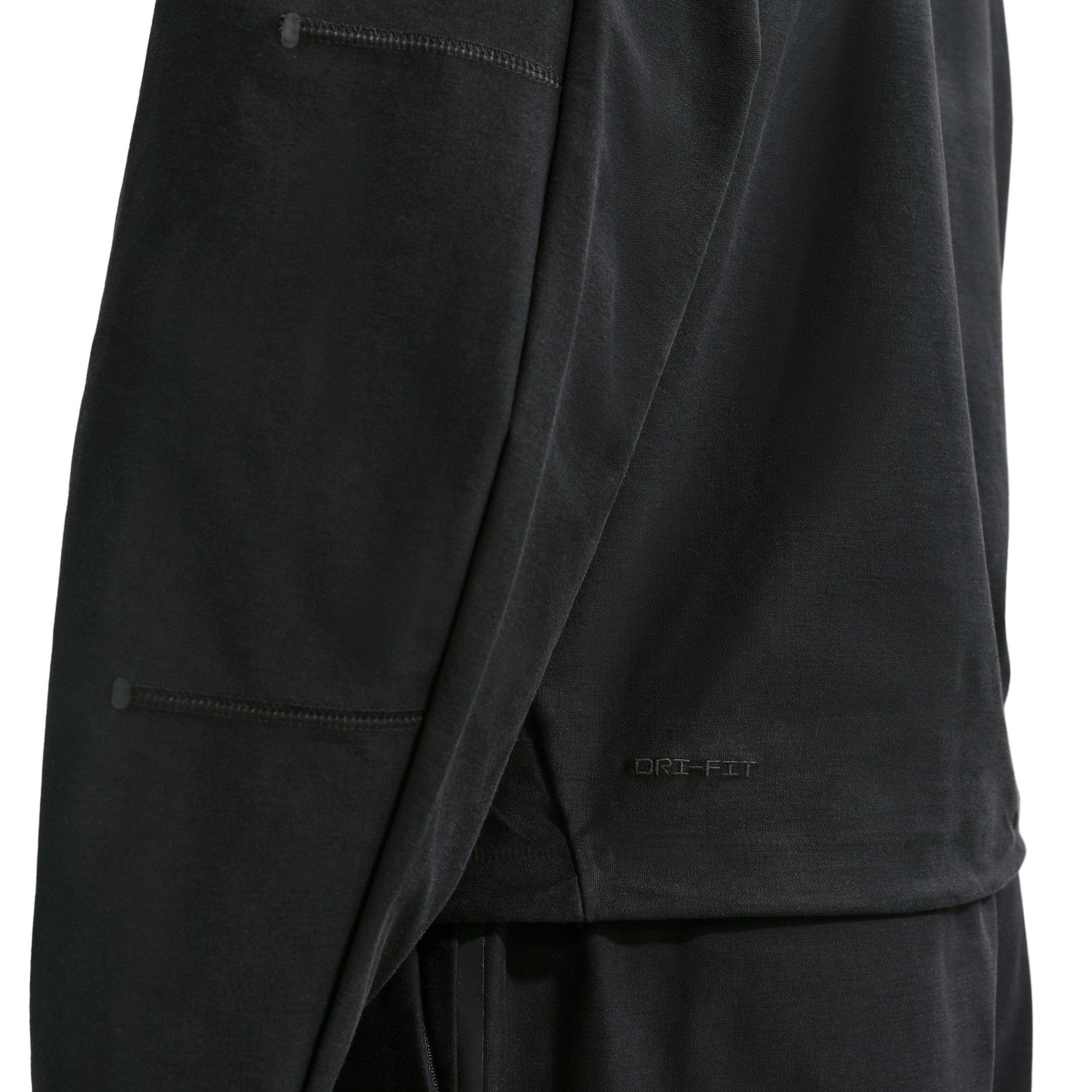 Nike Men's Tech Dri-FIT Shori Knit Jacket - Black - BLACK Thumbnail View 6