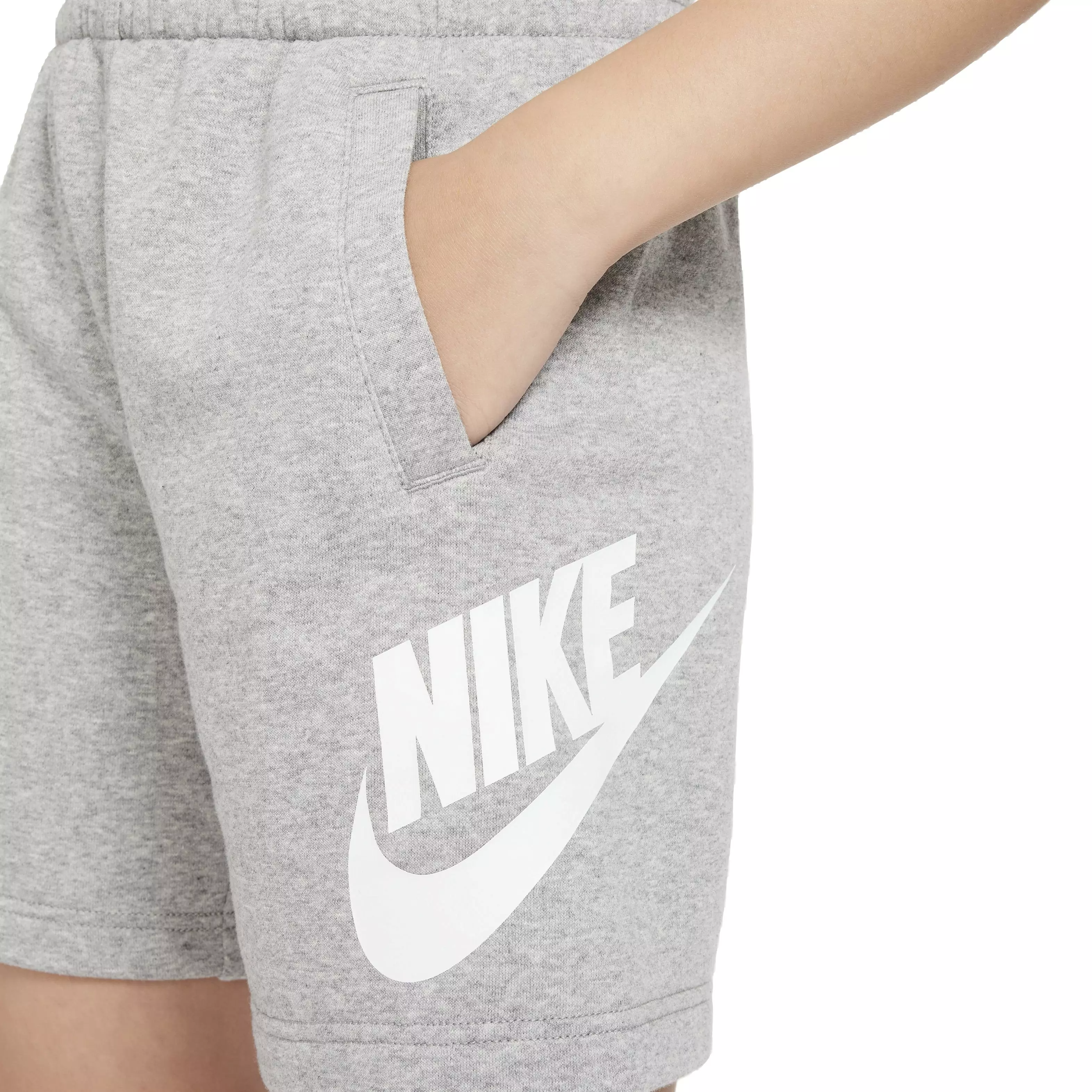 Nike Big Kids' Sportswear Club French Terry HBR Shorts - Grey - GREY