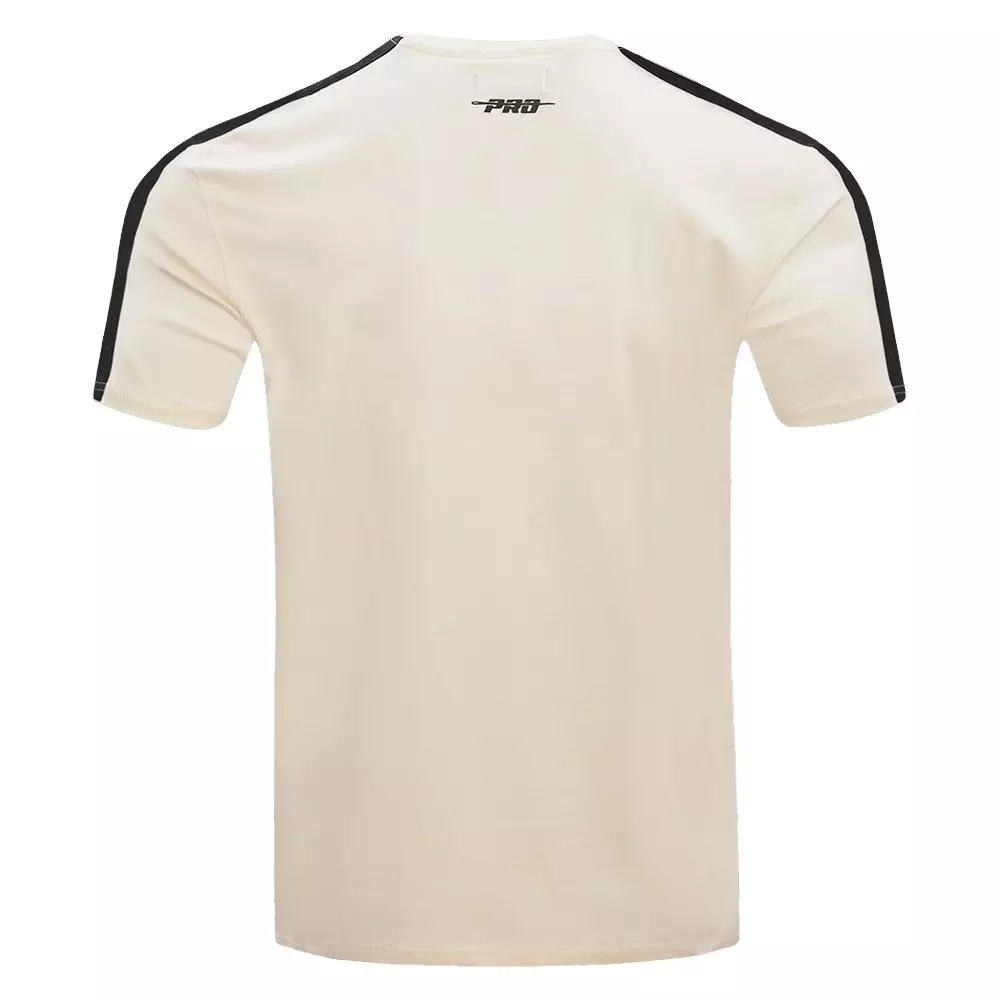 Pro Standard Men's MLB Chicago White Sox Retro Classic Single Jersey Striped Tee - Eggshell/Black - EGGSHELL/BLACK