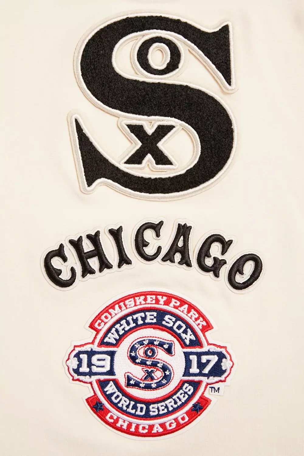 Pro Standard Men's MLB Chicago White Sox Retro Classic Single Jersey Striped Tee -Eggshell/Black - EGGSHELL/BLACK