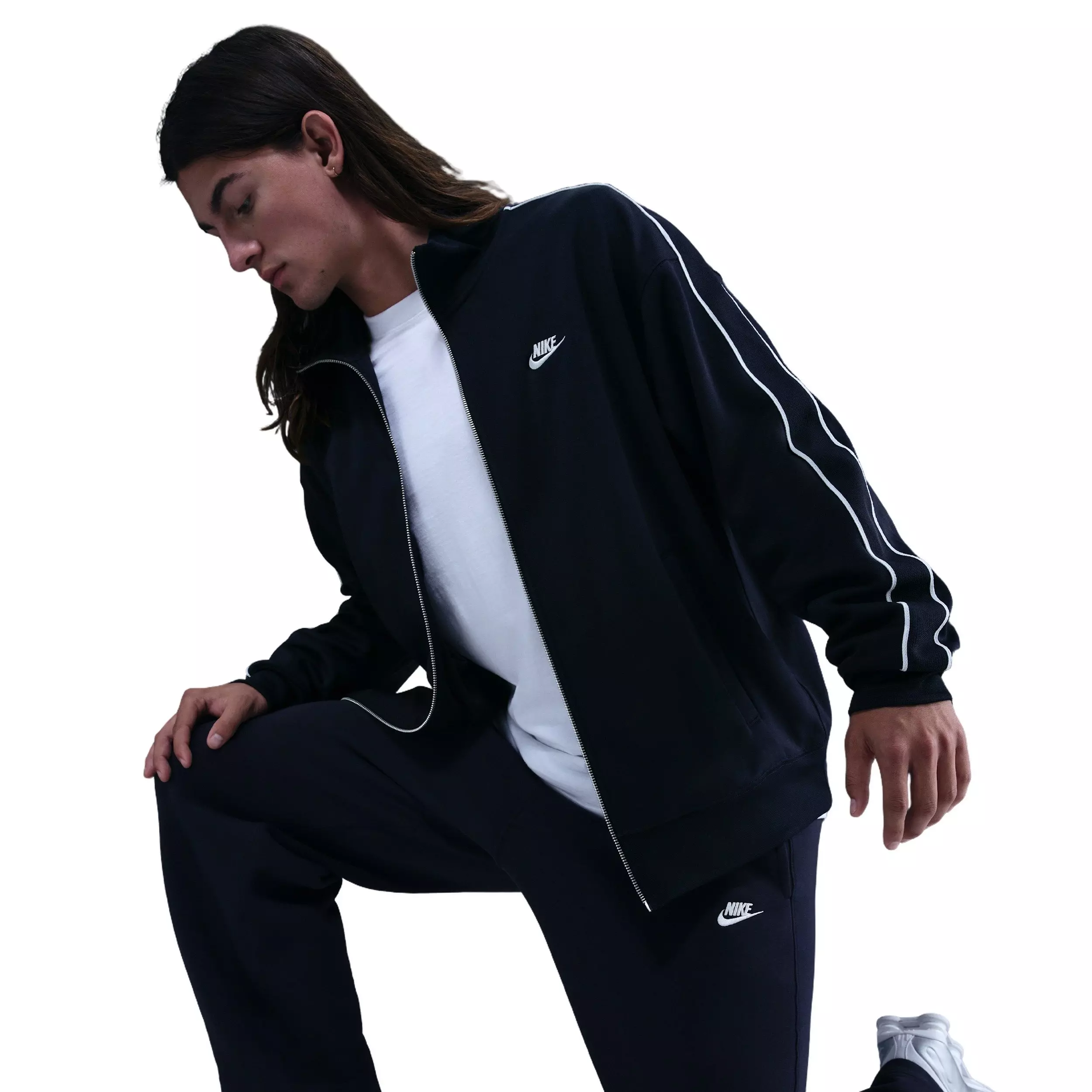 Nike Men's Sportswear Club Fleece Bungee Pants -Blue - BLUE