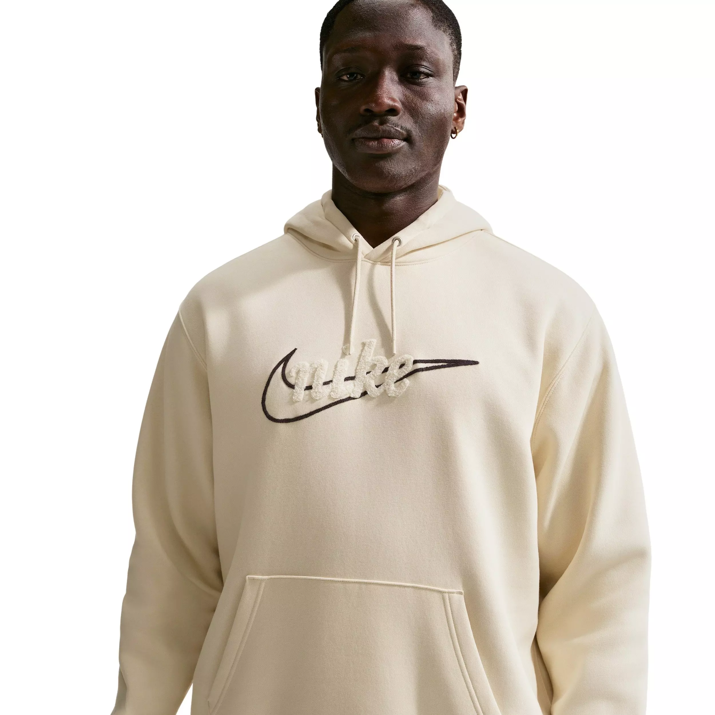 Nike Men's Sportswear Club BB CTB Fleece Hoodie - LT KHAKI