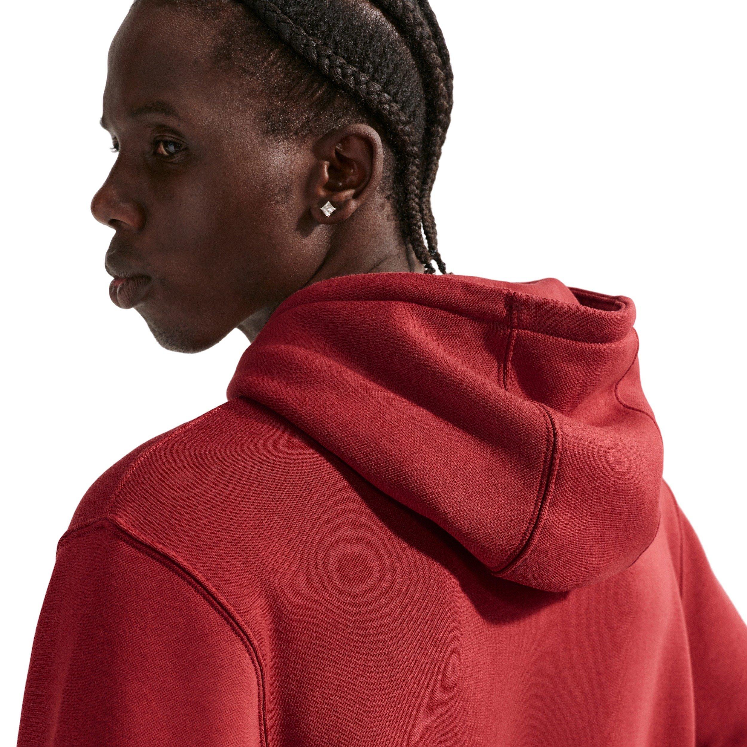 Nike Men's Sportswear Club BB CTB Fleece Hoodie - CRIMSON Thumbnail View 2