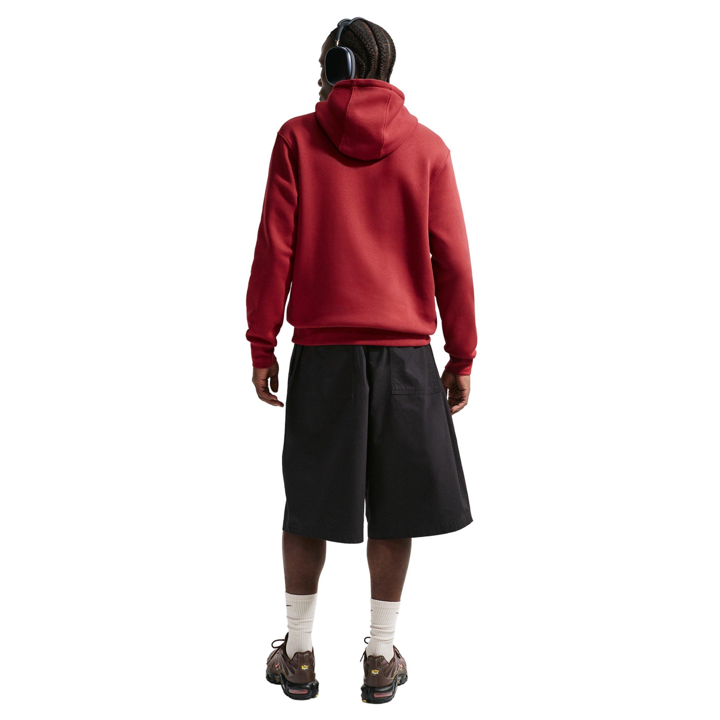 Nike Men's Sportswear Club BB CTB Fleece Hoodie - CRIMSON Thumbnail View 5