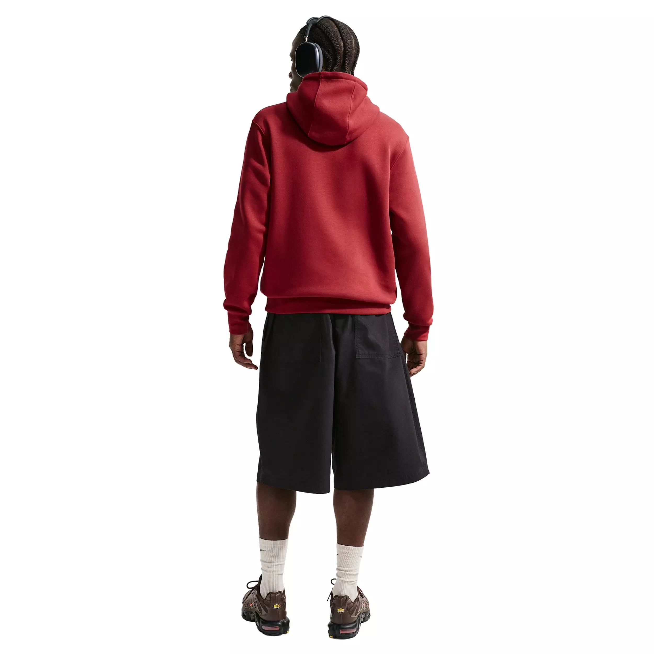 Nike Men's Sportswear Club BB CTB Fleece Hoodie - CRIMSON