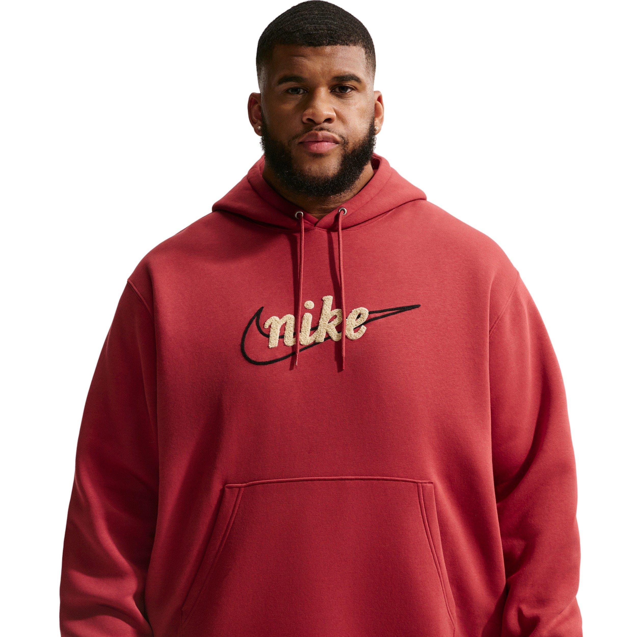 Nike Men's Sportswear Club BB CTB Fleece Hoodie - CRIMSON Thumbnail View 6