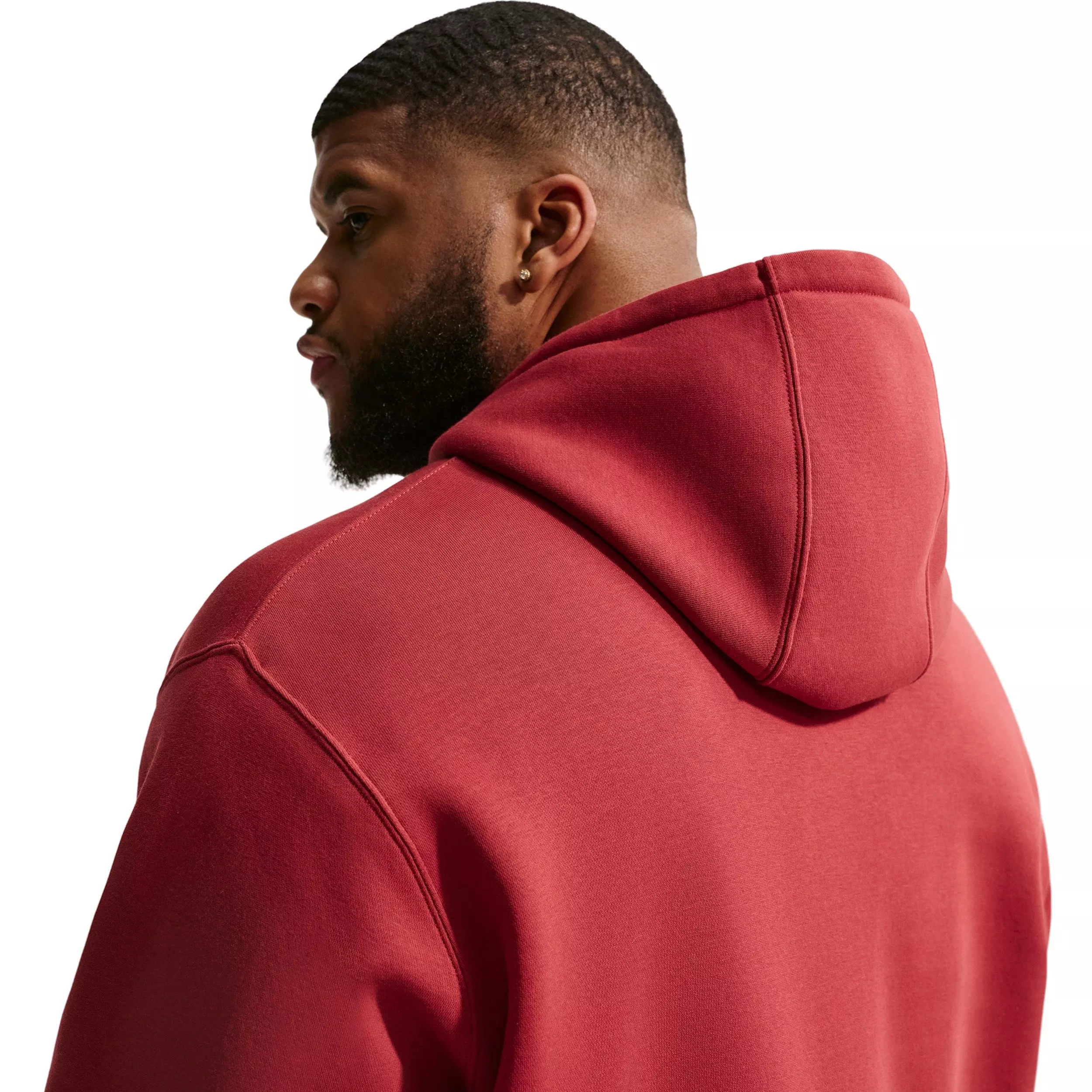 Nike Men's Sportswear Club BB CTB Fleece Hoodie - CRIMSON