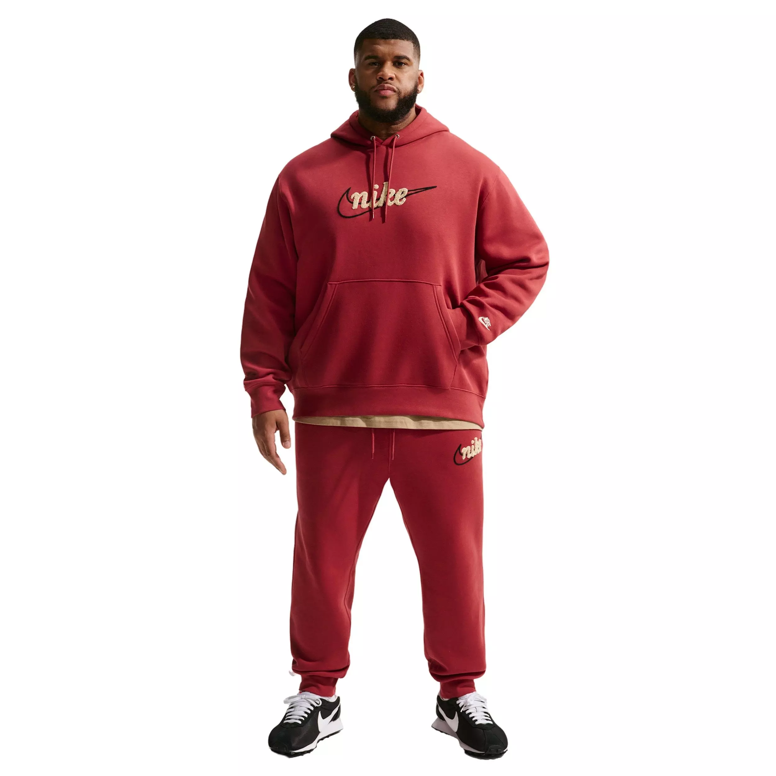 Nike Men's Sportswear Club BB CTB Fleece Hoodie - CRIMSON