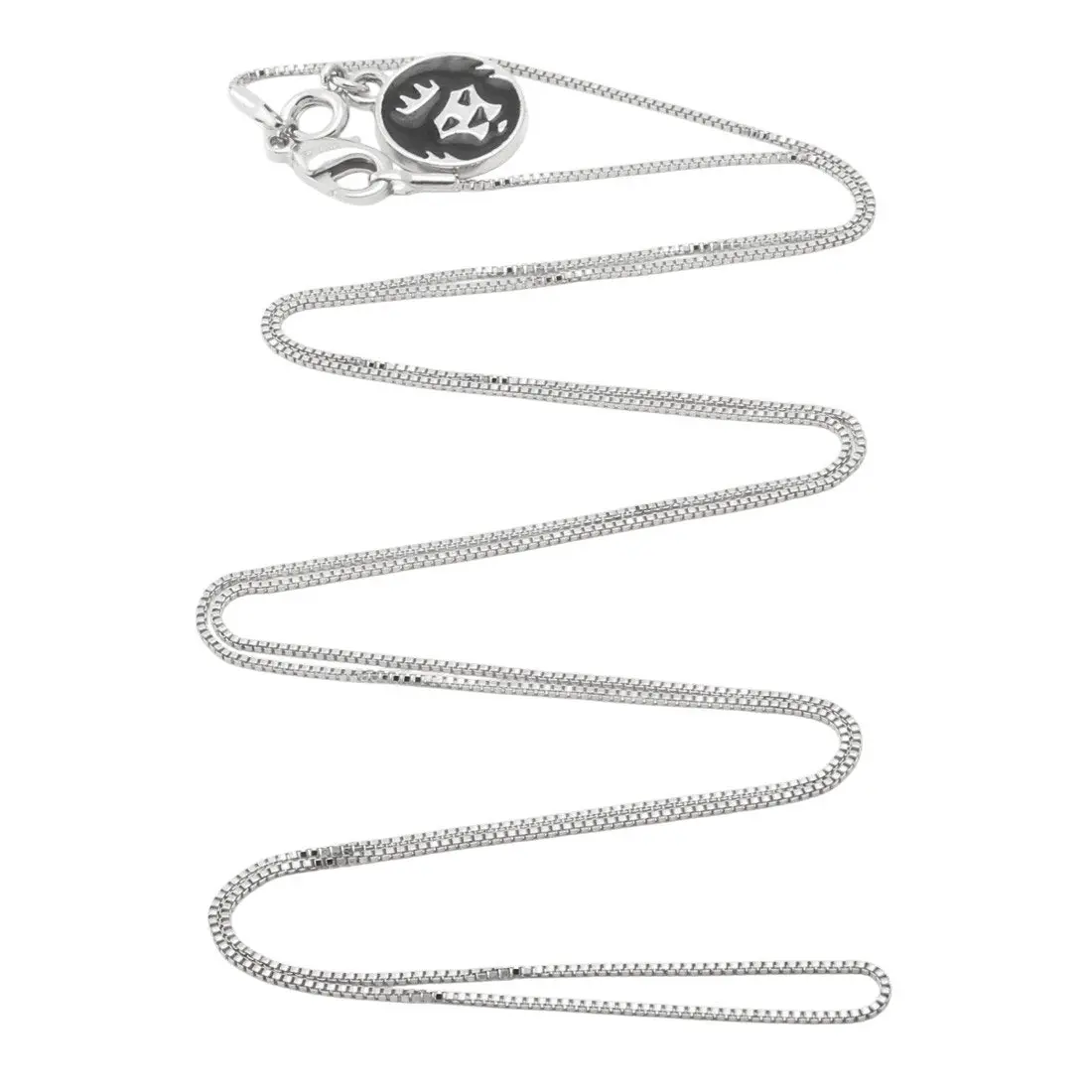 King Ice 1mm Box Chain - White Gold - WHITE GOLD