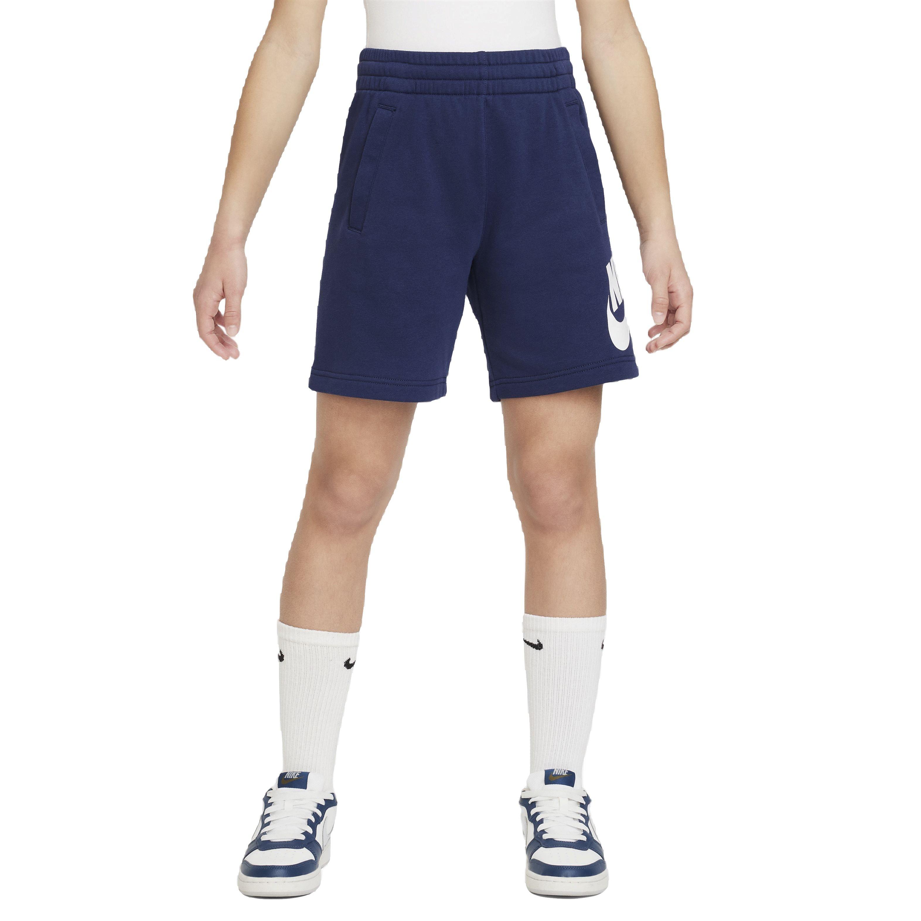 Nike Big Kids' Sportswear Club French Terry HBR Shorts - Navy - NAVY Thumbnail View 3
