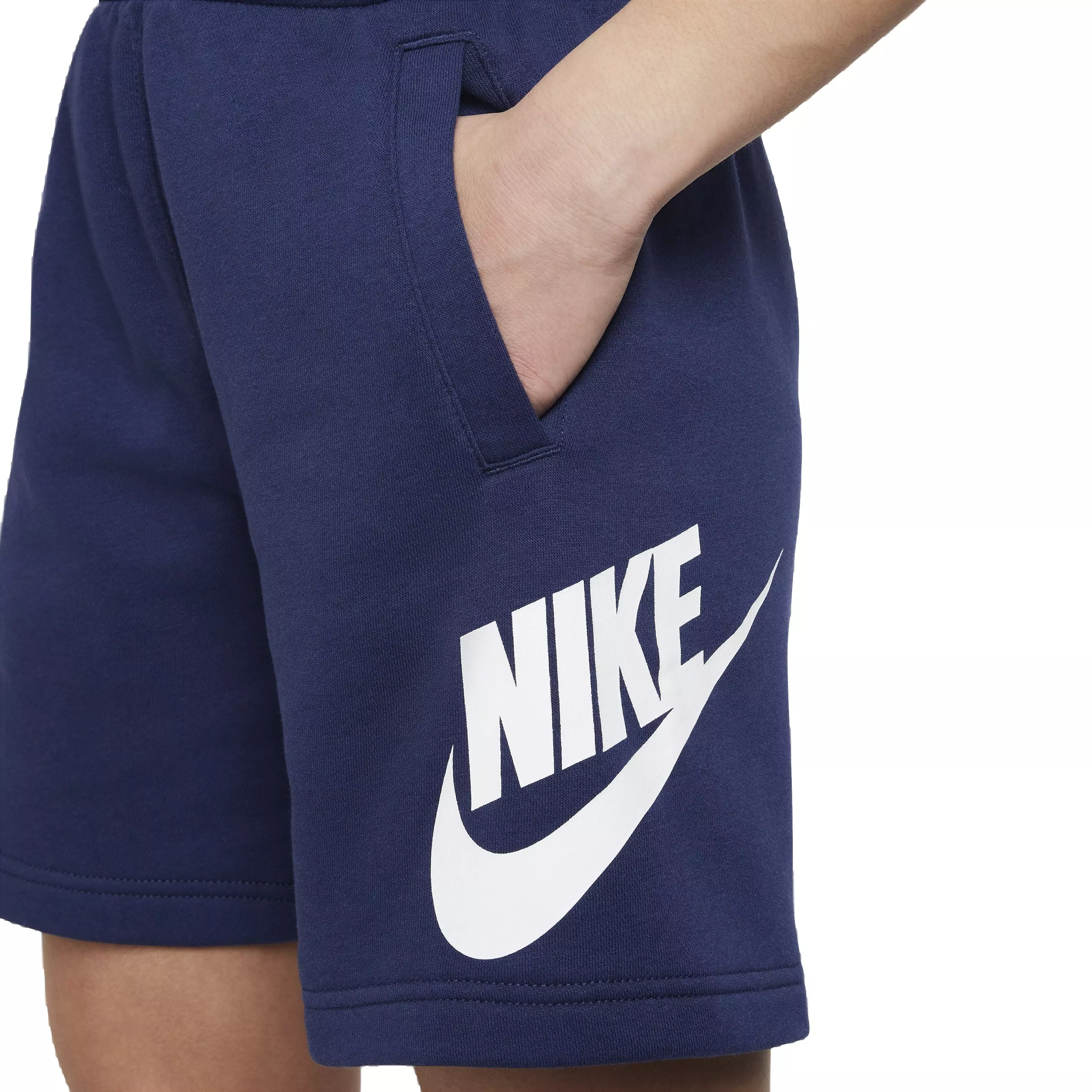 Nike Big Kids' Sportswear Club French Terry HBR Shorts - Navy - NAVY