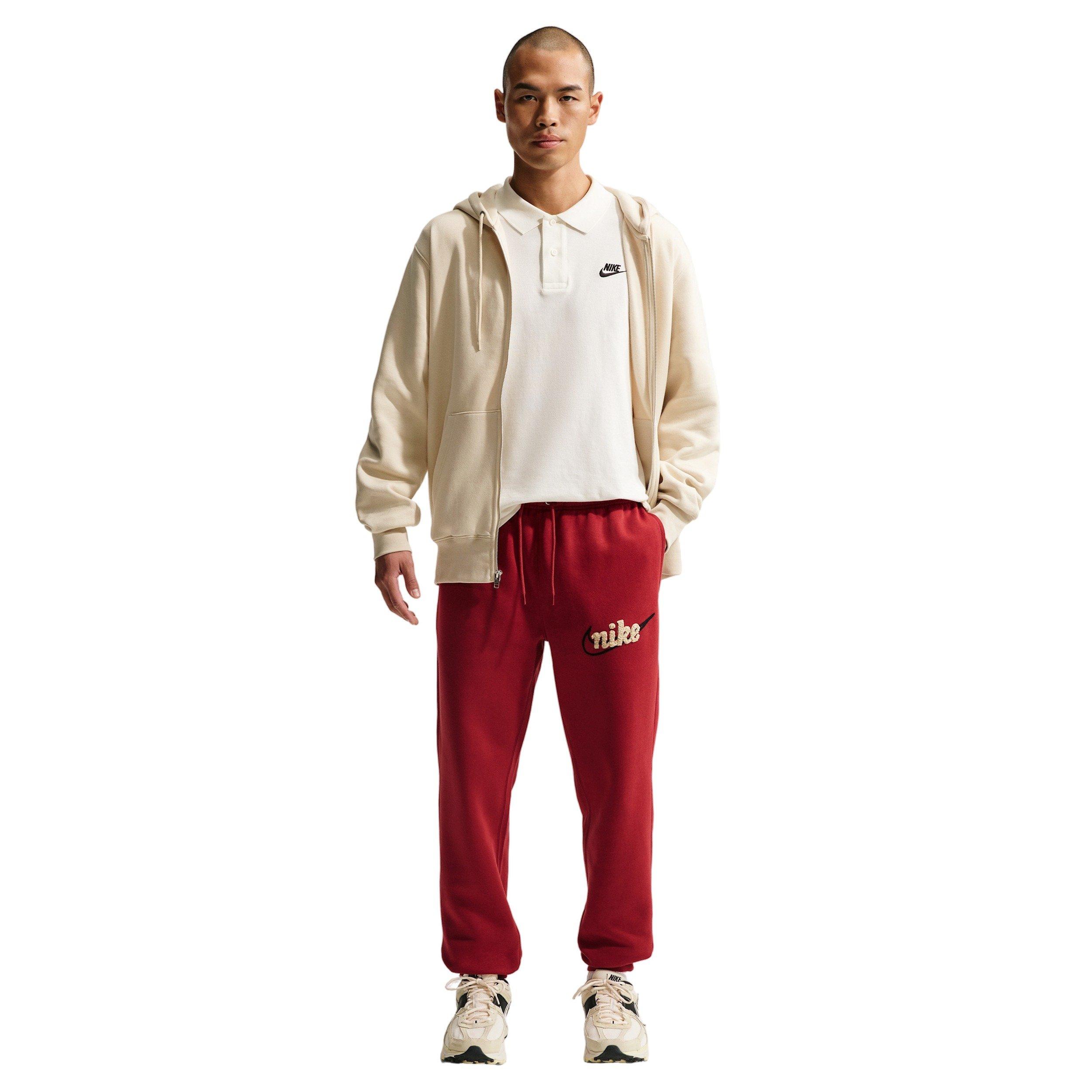 Nike Men's Sportswear Club BB CTB Joggers - CRIMSON Thumbnail View 4