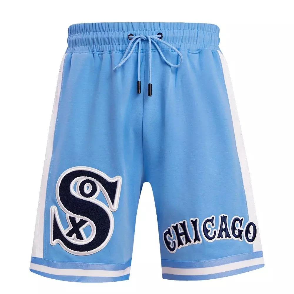 Pro Standard Men's MLB Chicago White Sox Retro Classic Double-Knit 2.0 Shorts -Blue - BLUE