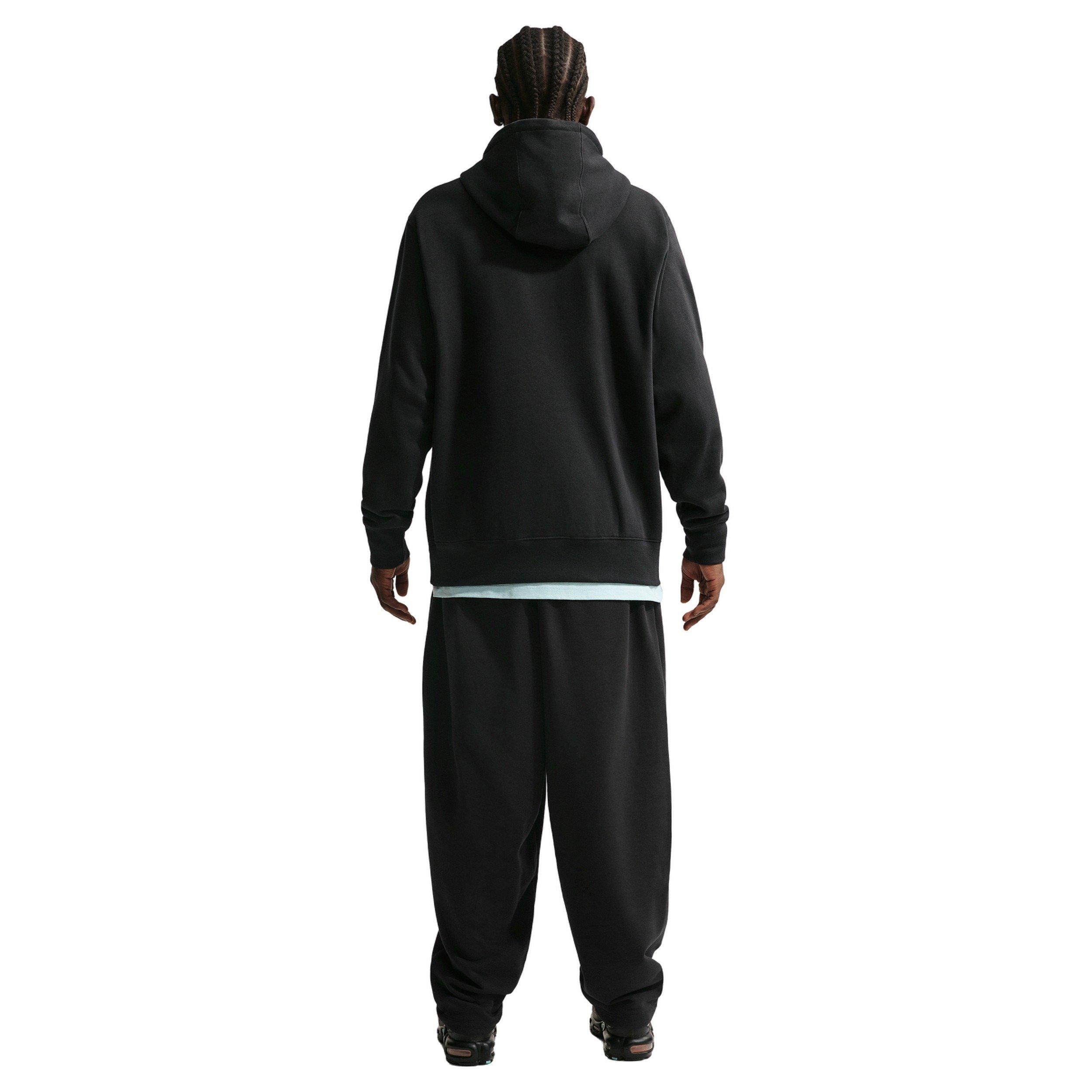 Nike Men's Sportswear Club Oversized French Terry Pants - BLACK Thumbnail View 6