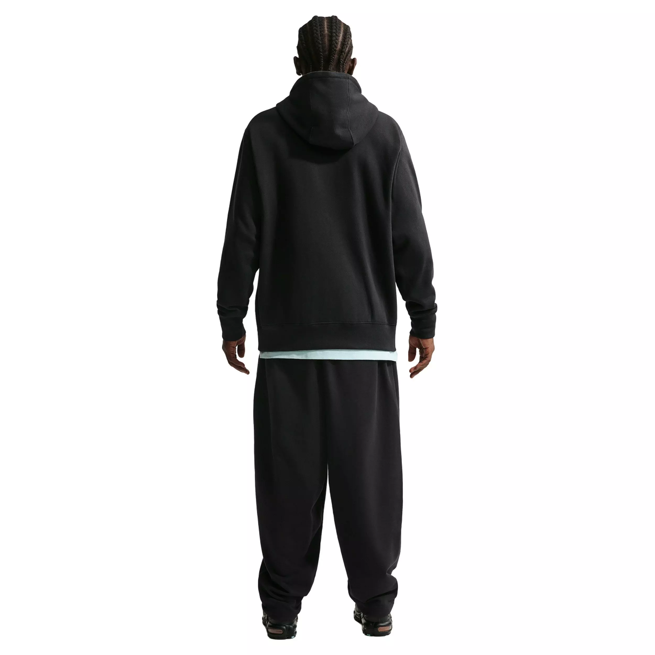 Nike Men's Sportswear Club Oversized French Terry Pants - BLACK