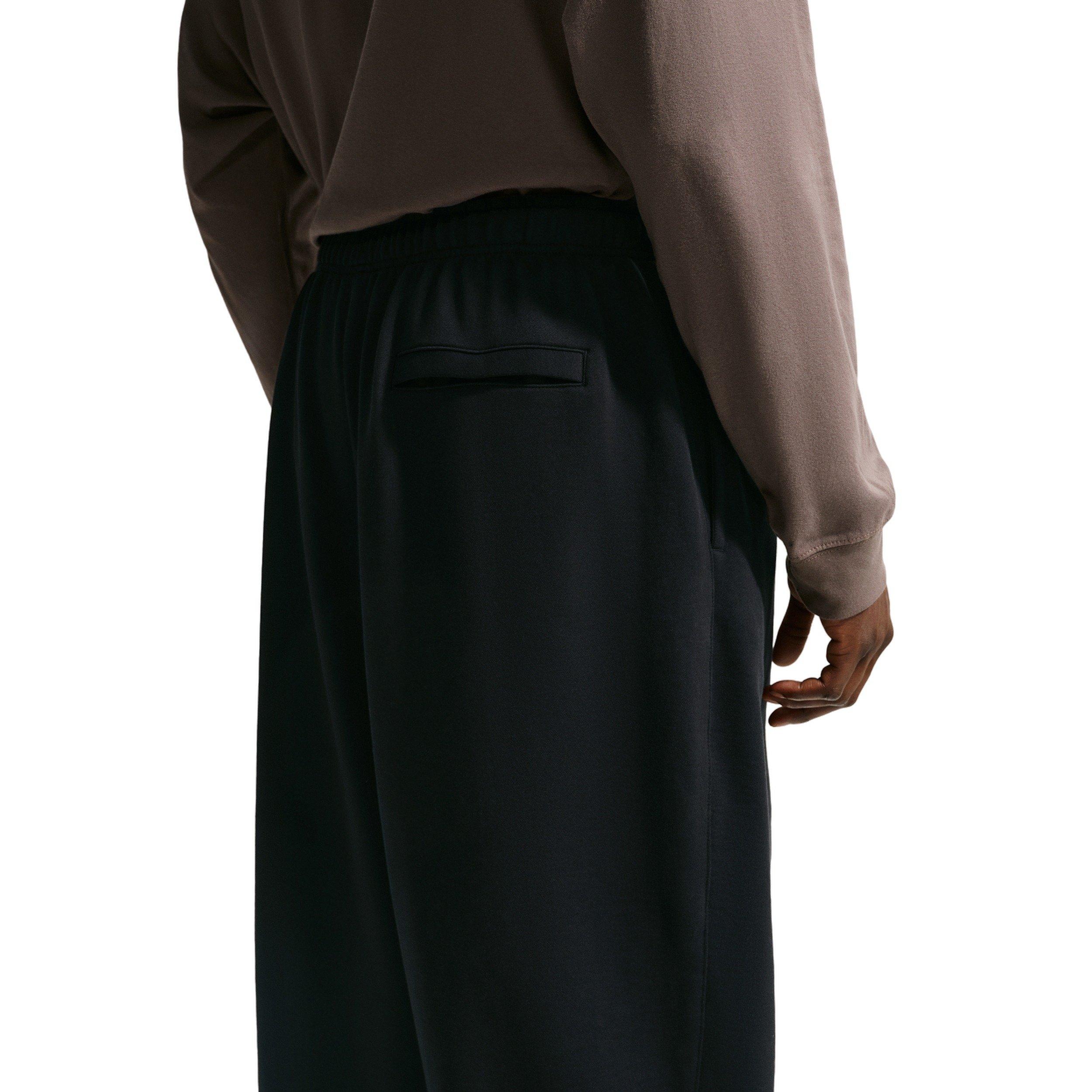 Nike Men's Sportswear Club Oversized French Terry Pants - BLACK Thumbnail View 9