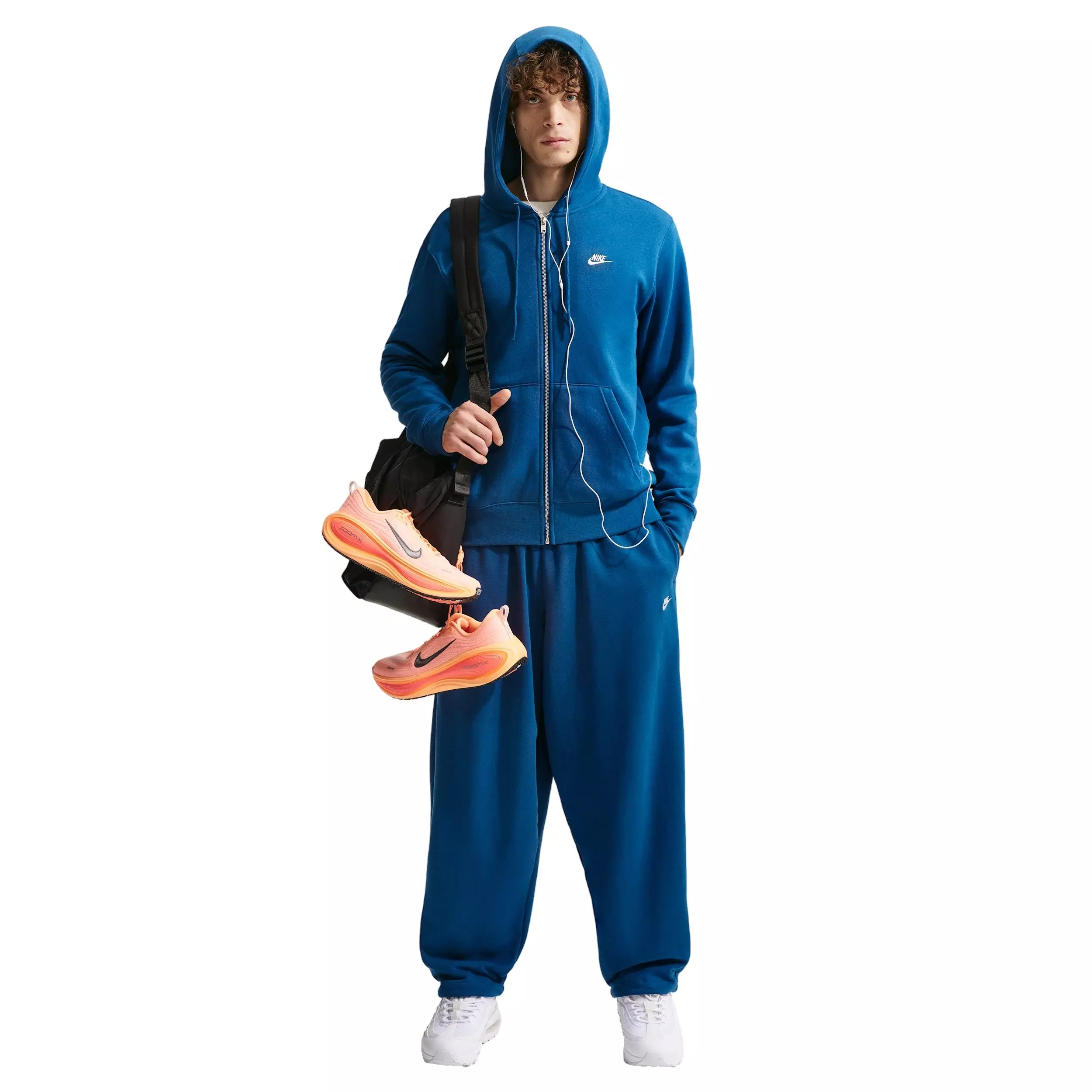 Nike Men's Sportswear Club Oversized French Terry Pants - BLUE