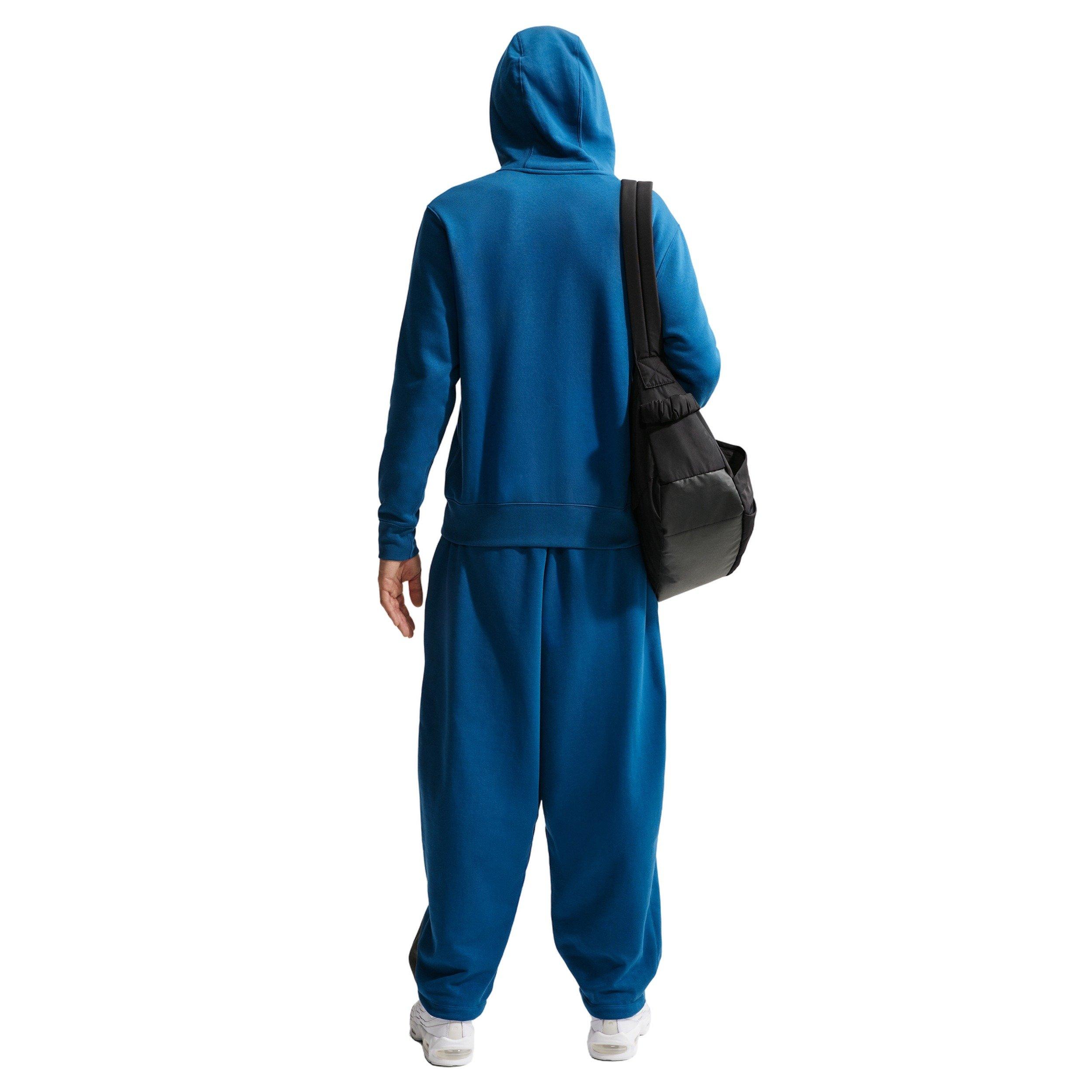 Nike Men's Sportswear Club Oversized French Terry Pants - BLUE Thumbnail View 6