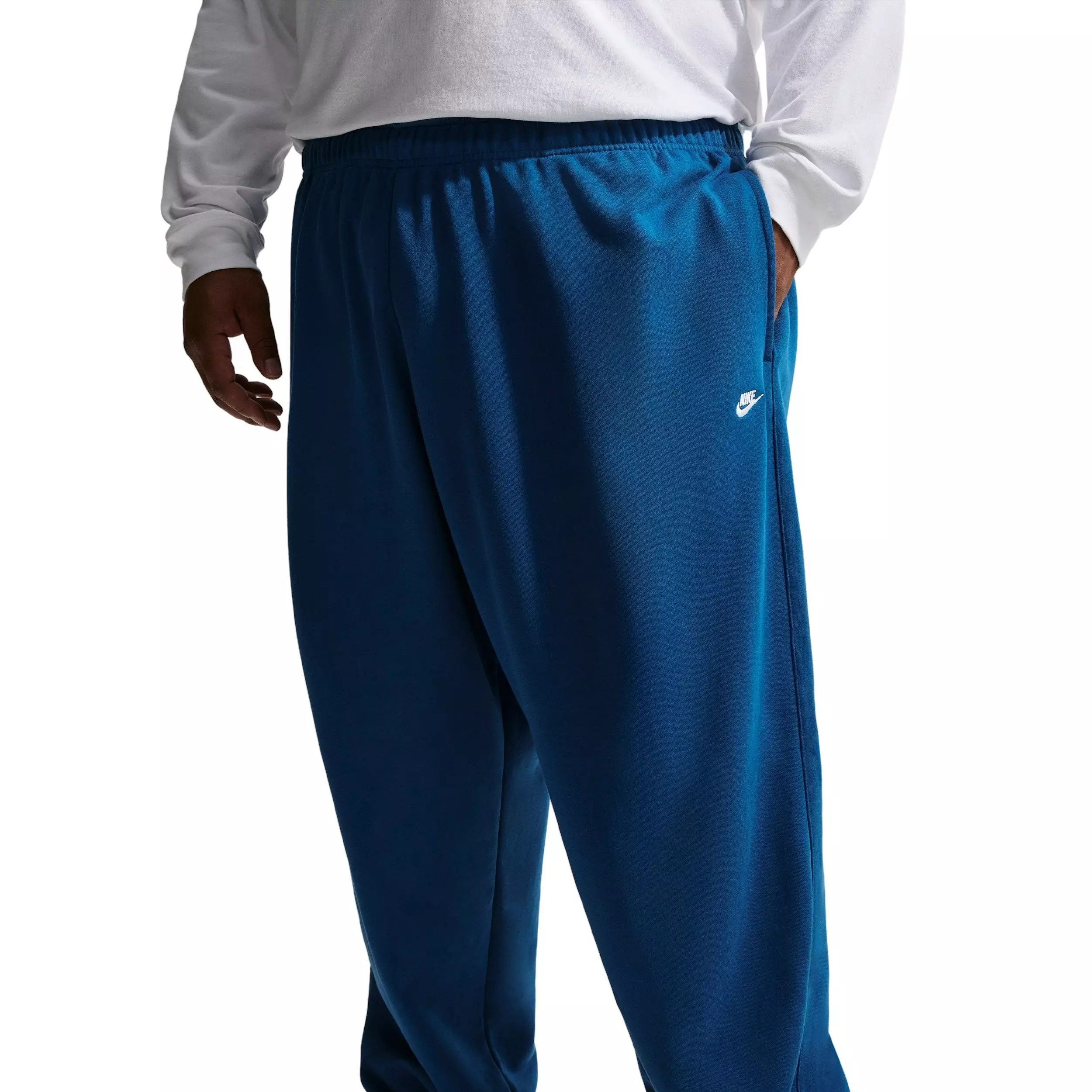 Nike Men's Sportswear Club Oversized French Terry Pants - BLUE