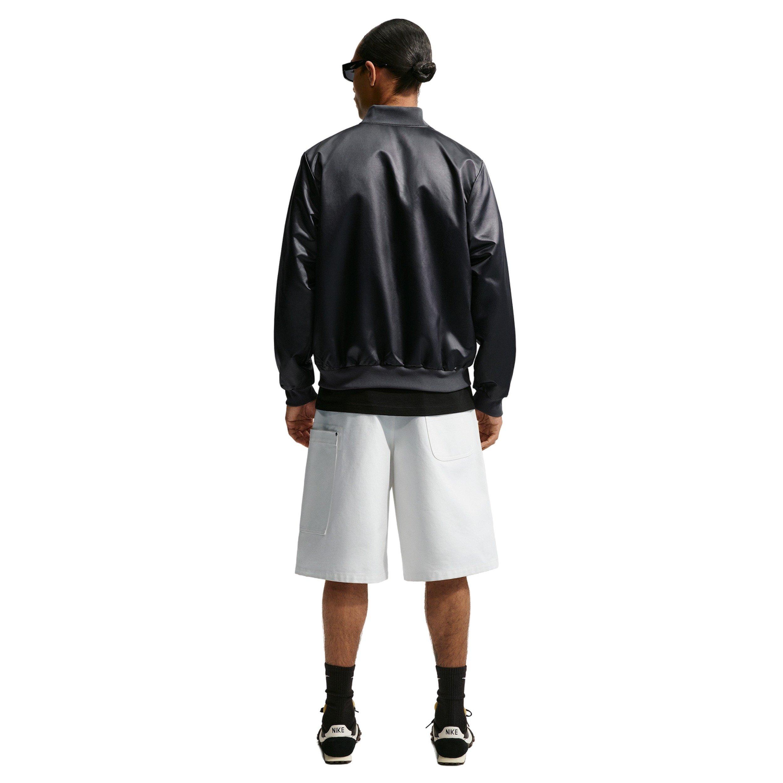 Nike Men's Sportswear Club Varsity Jacket - BLACK Thumbnail View 5