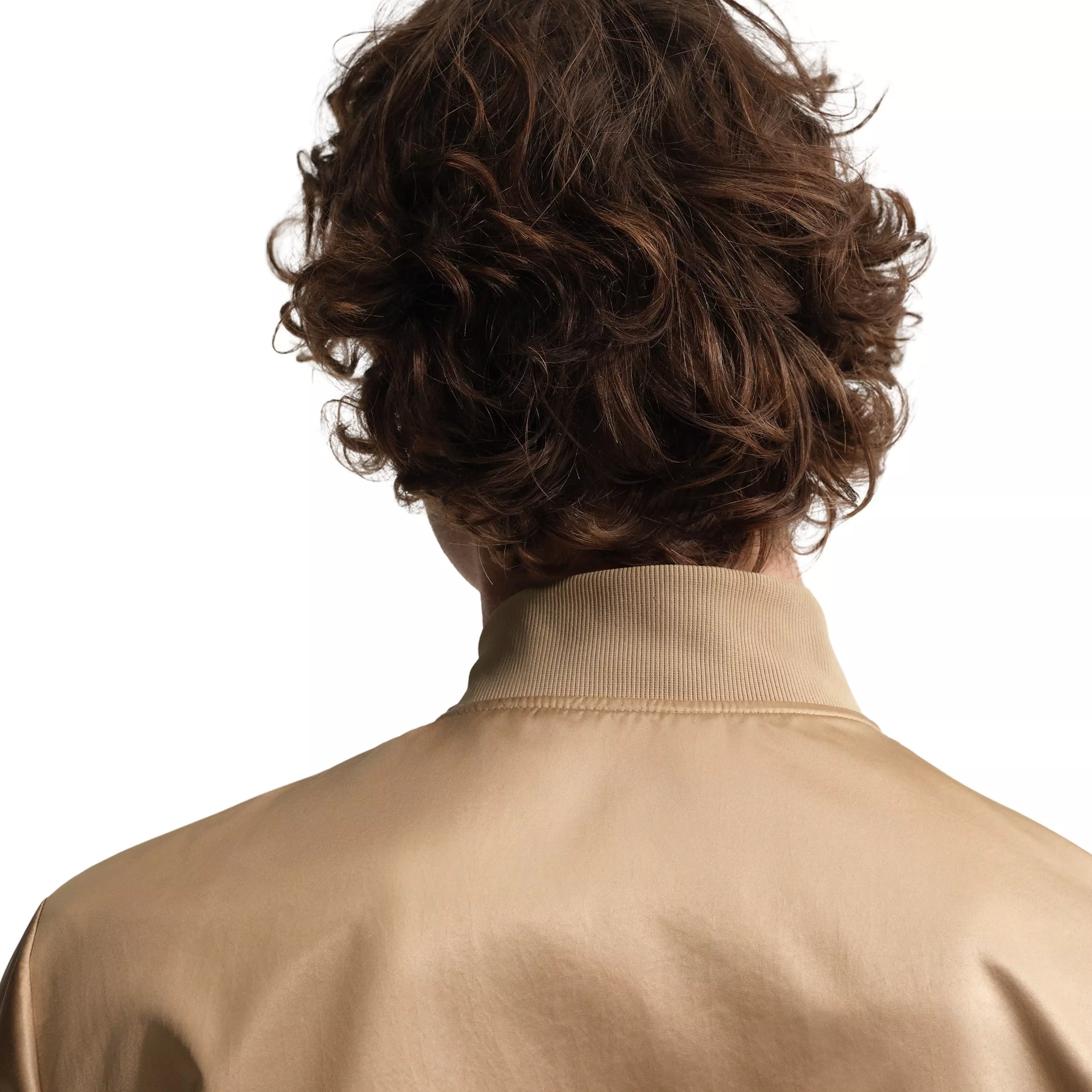 Nike Men's Sportswear Club Varsity Jacket - BEIGE