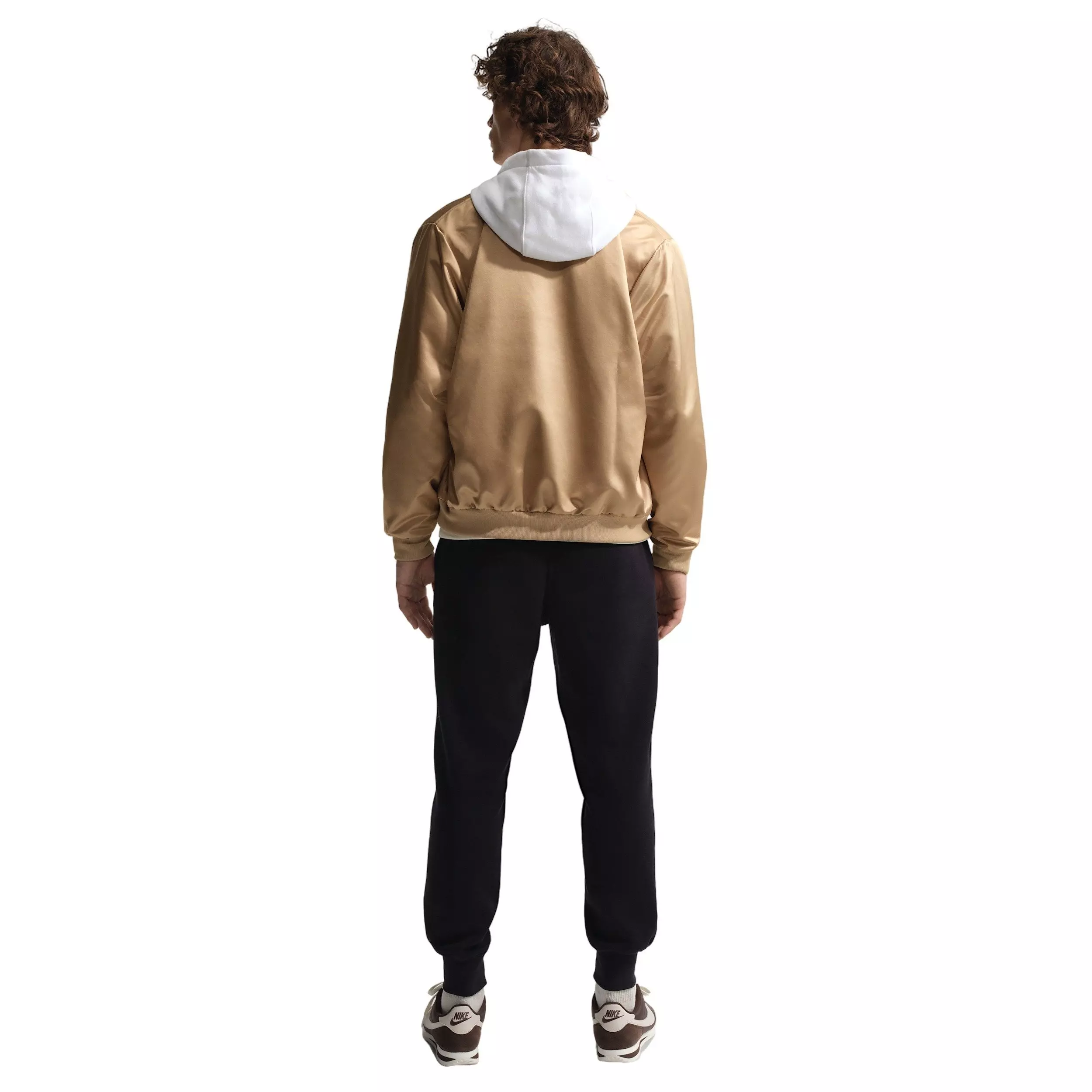 Nike Men's Sportswear Club Varsity Jacket - BEIGE