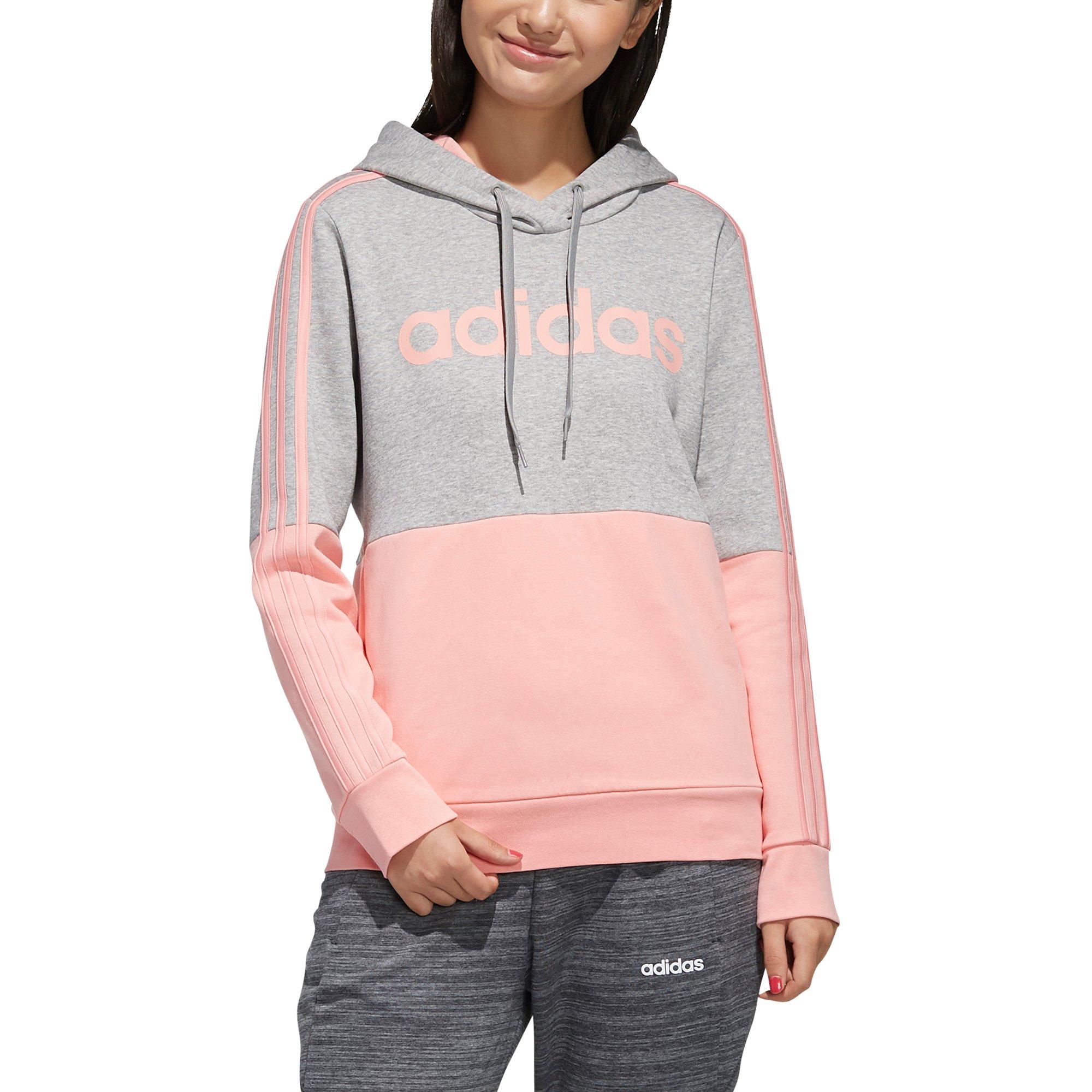 adidas pink and grey sweatshirt