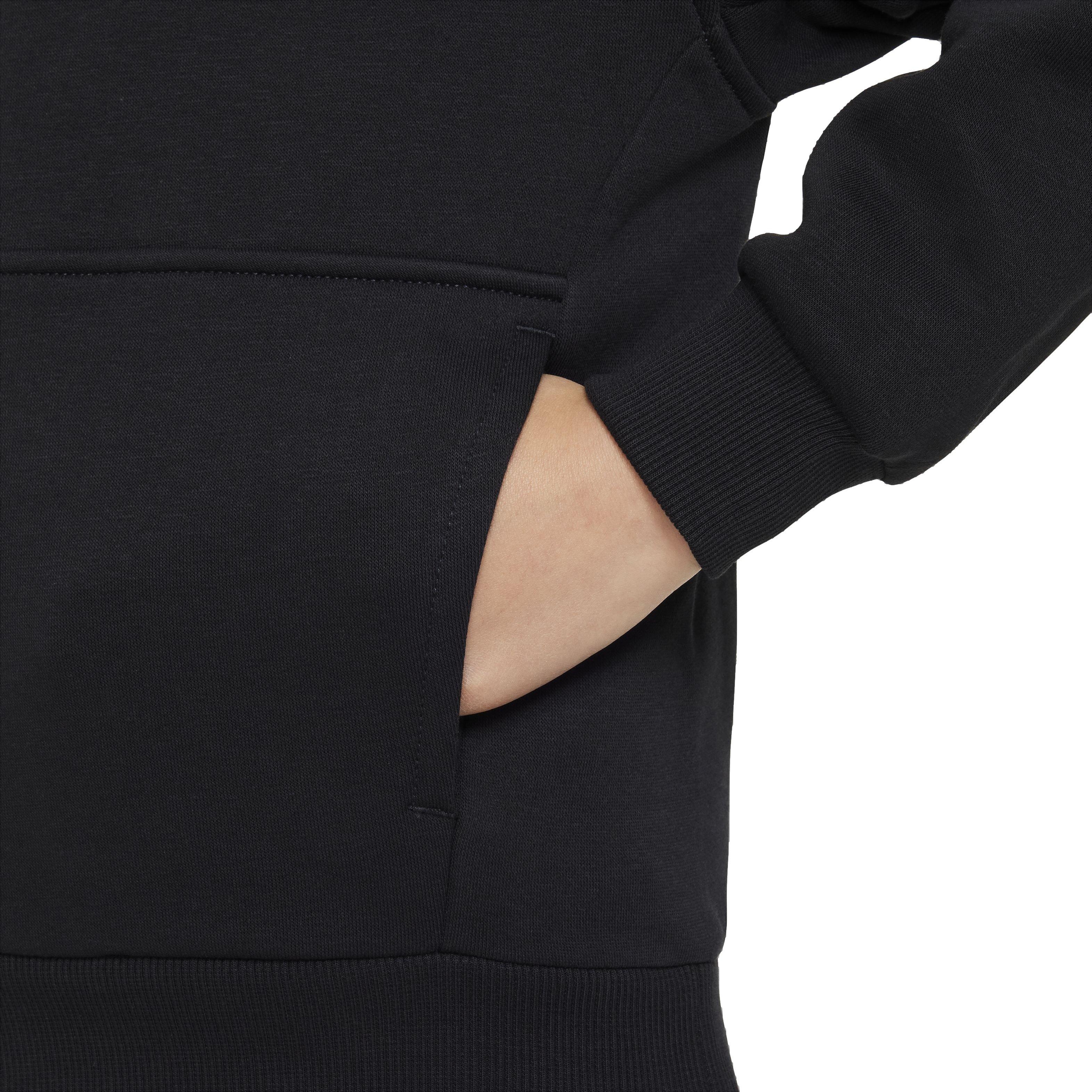 Nike Sportswear Club Fleece​ LBR Big Kids' Black Hoodie