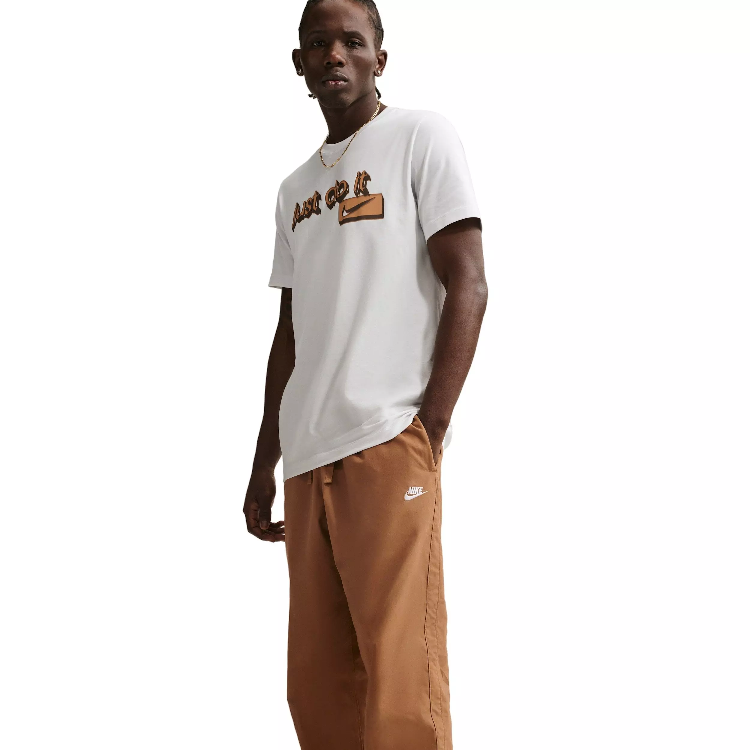 Nike Men's Sportswear Club Barcelona Pants - BROWN