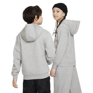 Nike Big Kids' Sportswear Club Fleece LBR Hoodie -Grey