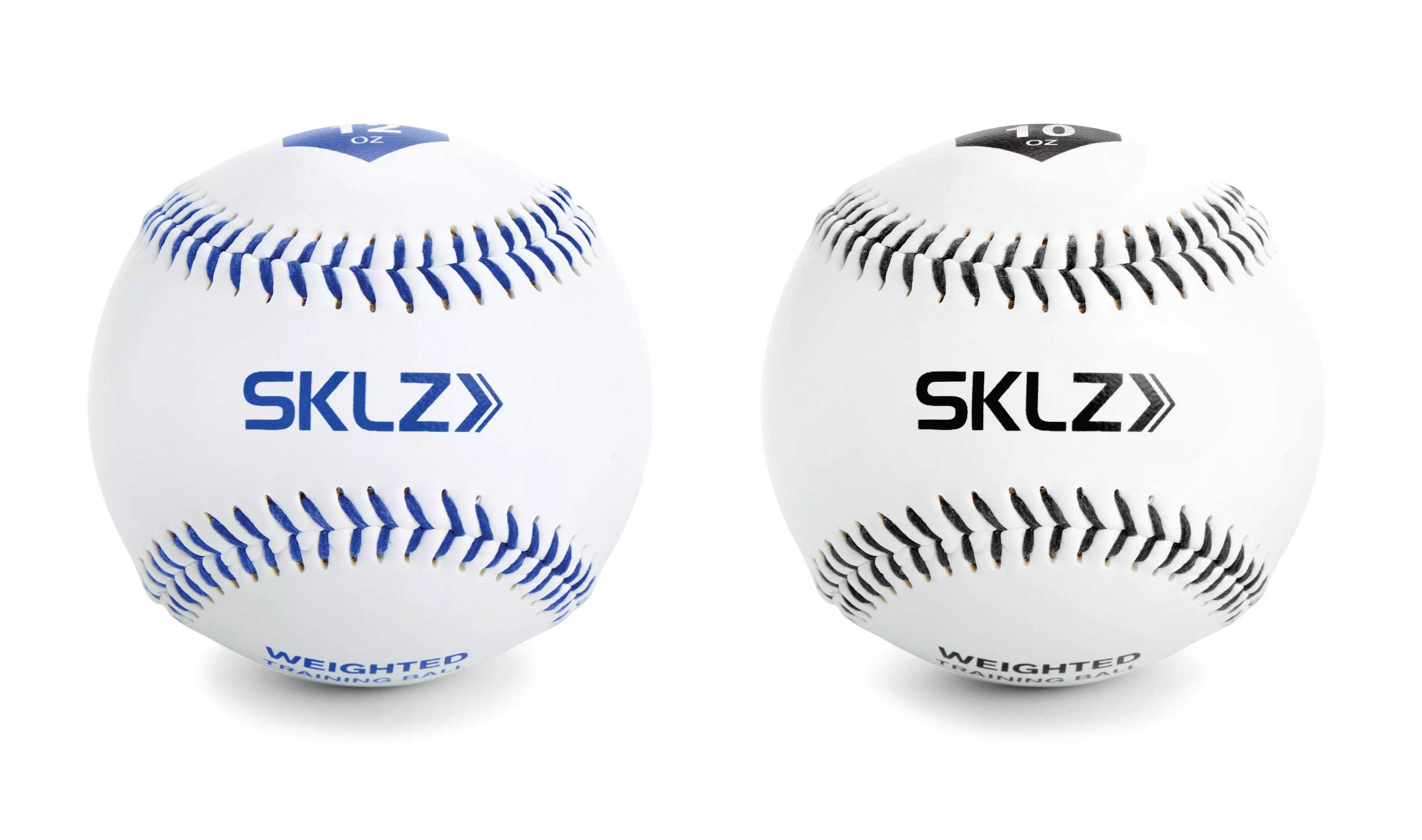 SKLZ Weighted 2-Pack Training Baseballs - White - WHITE