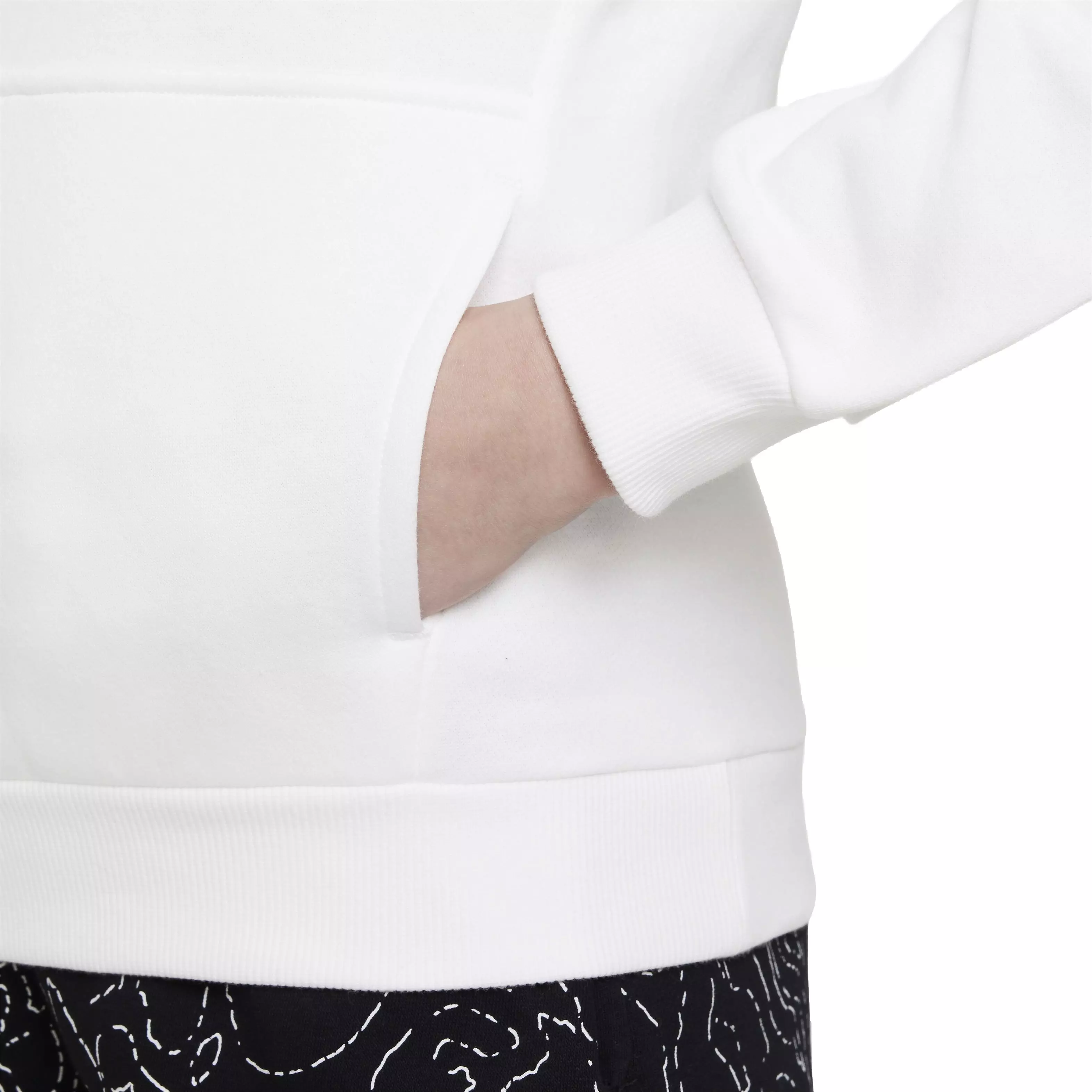 Nike Big Kids' Sportswear Club Fleece LBR Hoodie - White - WHITE