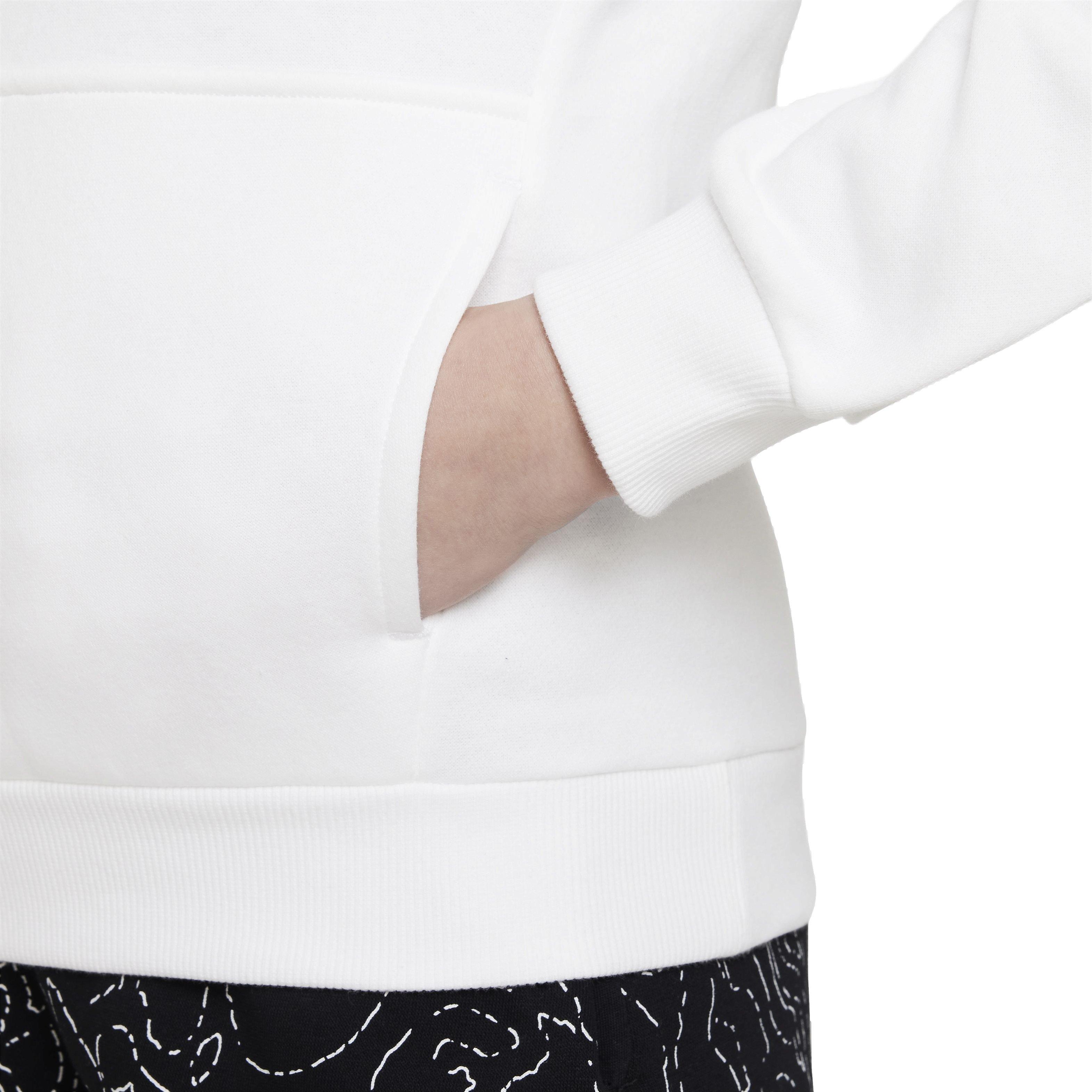 Nike Sportswear Club Fleece​ LBR Big Kids' White Hoodie