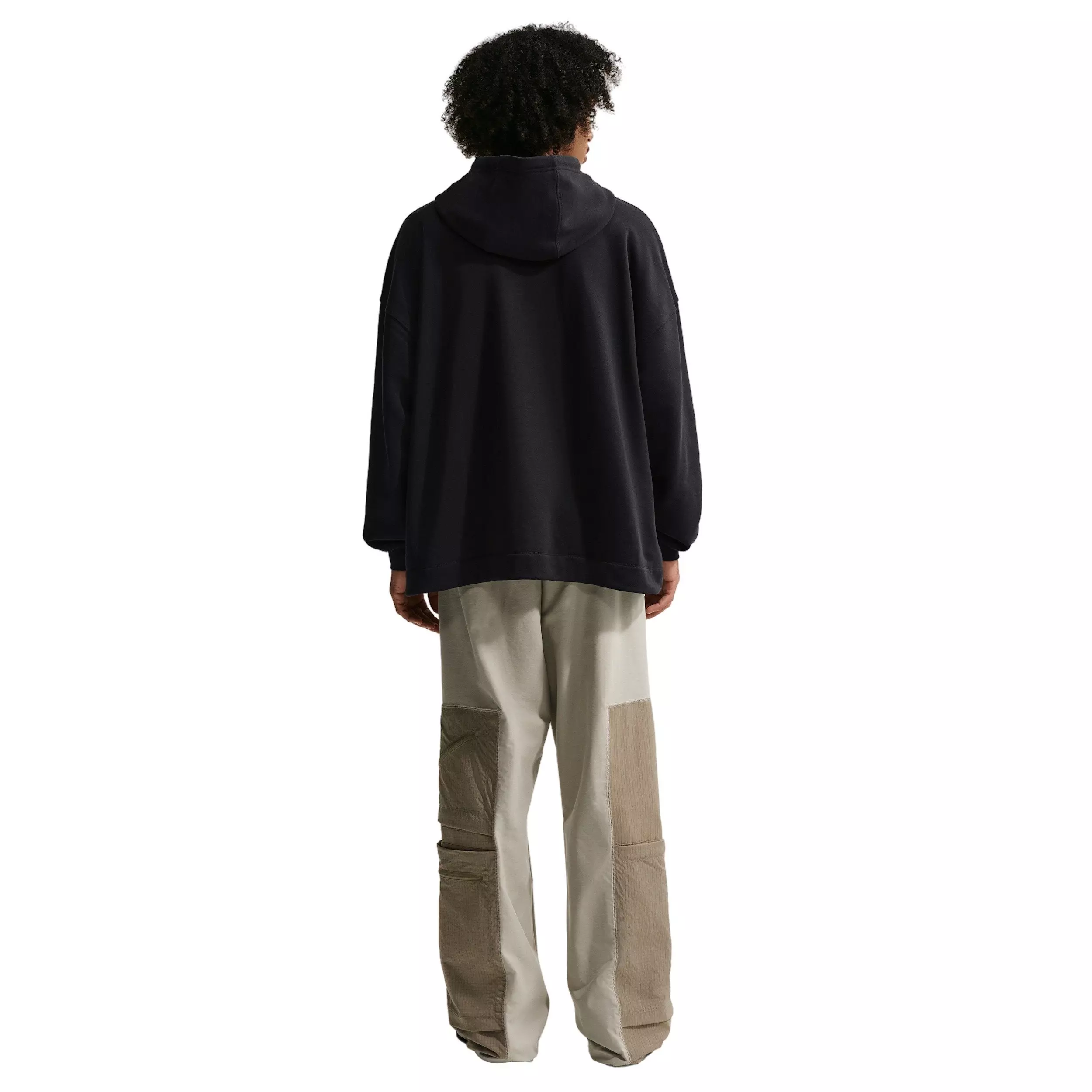 Nike Men's Sportswear Club Oversized French Terry Pullover Hoodie - BLACK