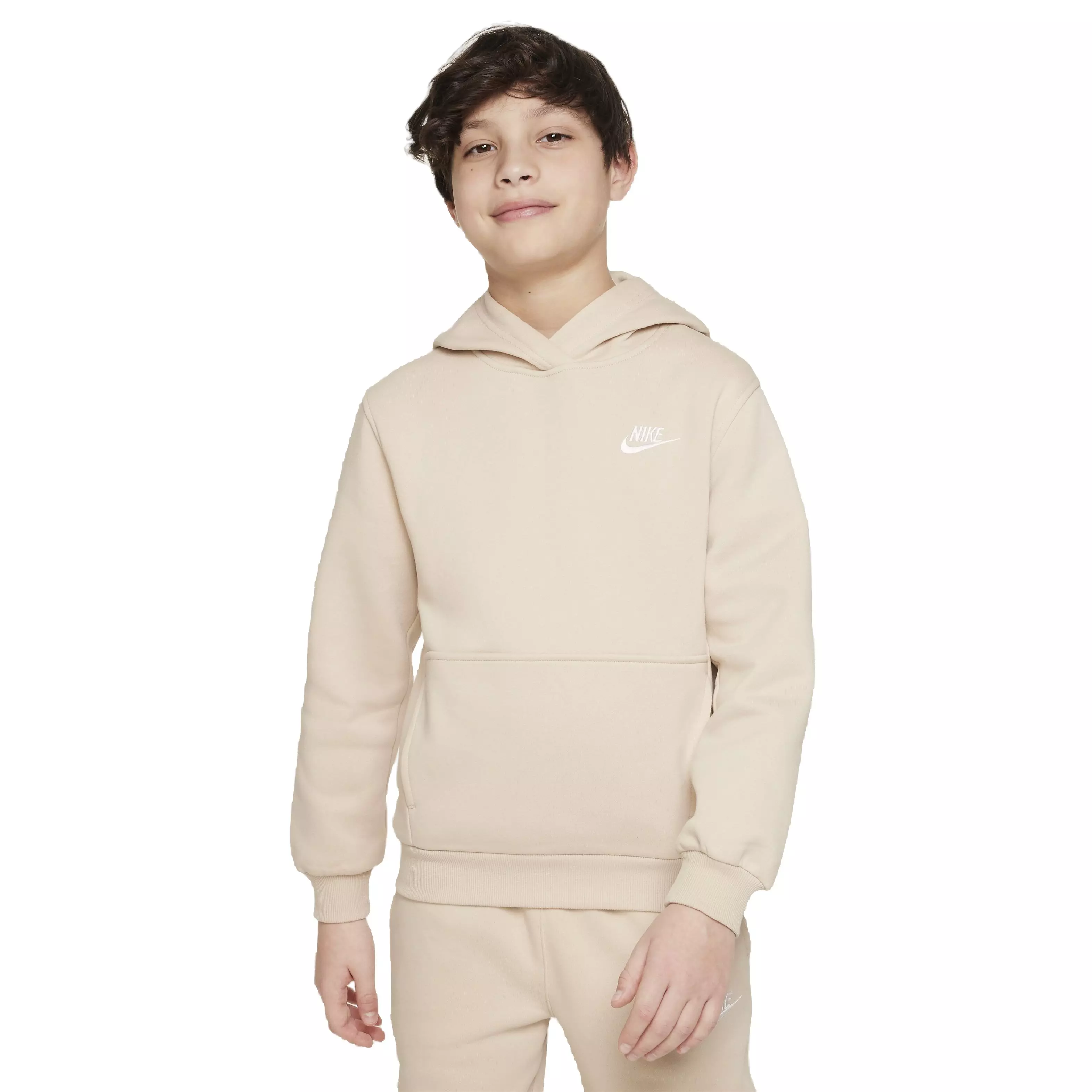 Nike Big Kids' Sportswear Club Fleece LBR Hoodie - Brown - BROWN