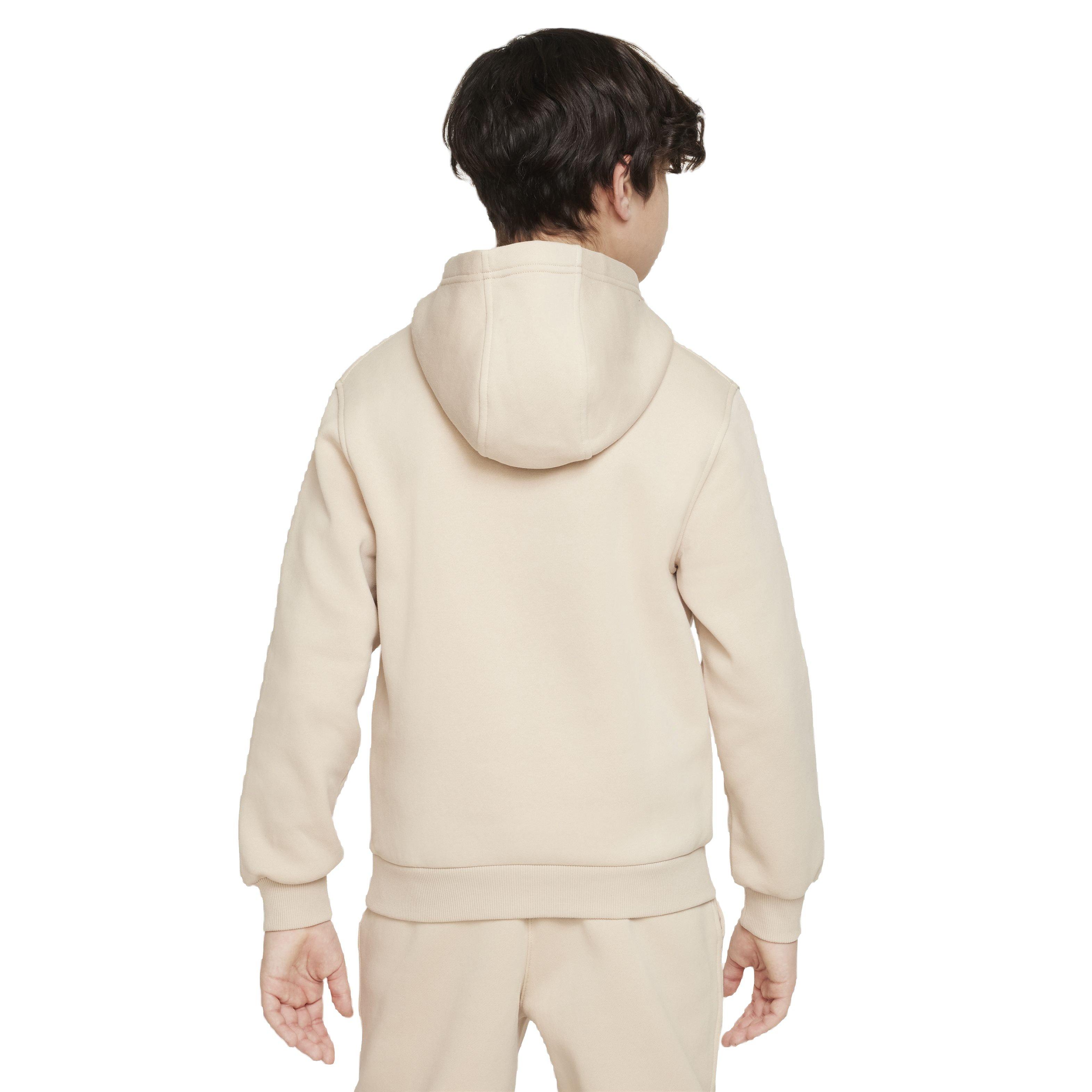 Nike Big Kids' Sportswear Club Fleece LBR Hoodie - Brown - BROWN Thumbnail View 2