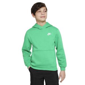 Nike Big Kids' Sportswear Club Fleece LBR Hoodie -Green