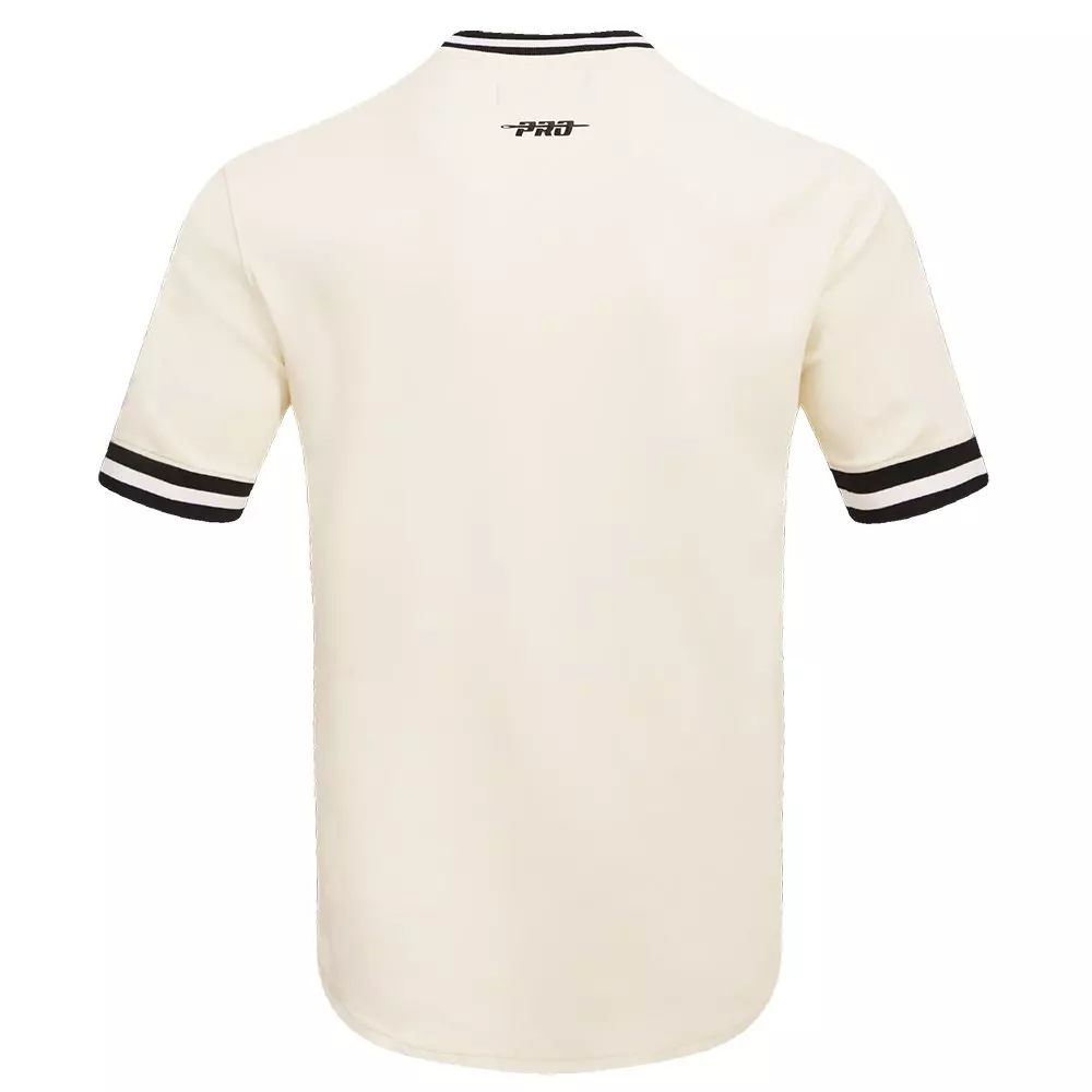 Pro Standard Men's MLB Houston Astros Retro Classic Double Knit Tee -Eggshell/Navy - EGGSHELL/NAVY