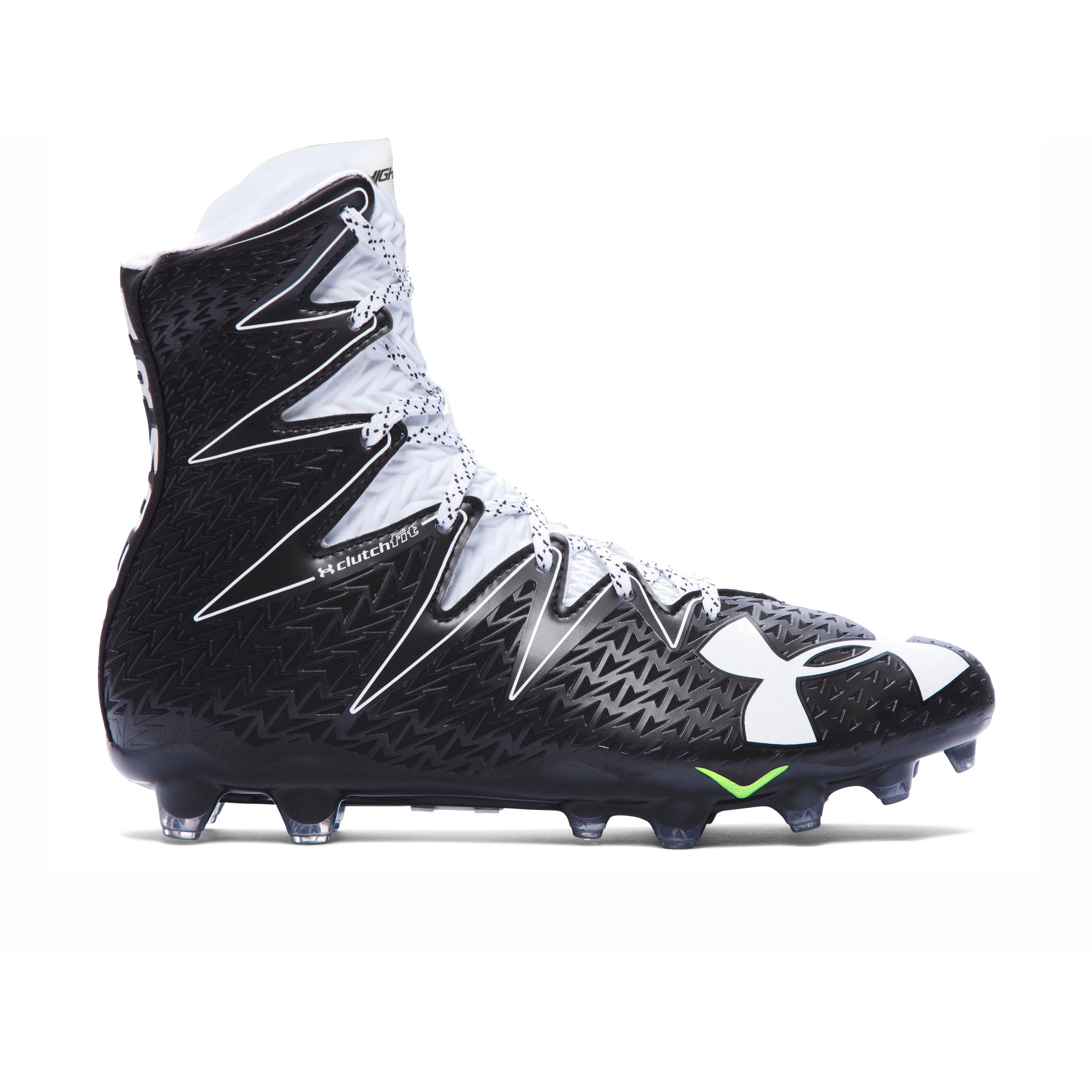 all black under armour highlight cleats