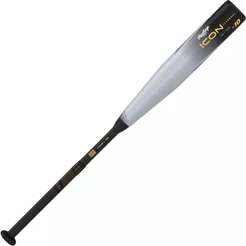 Rawlings Icon USA Baseball Bat (-10) 2023 - BLACK/GOLD