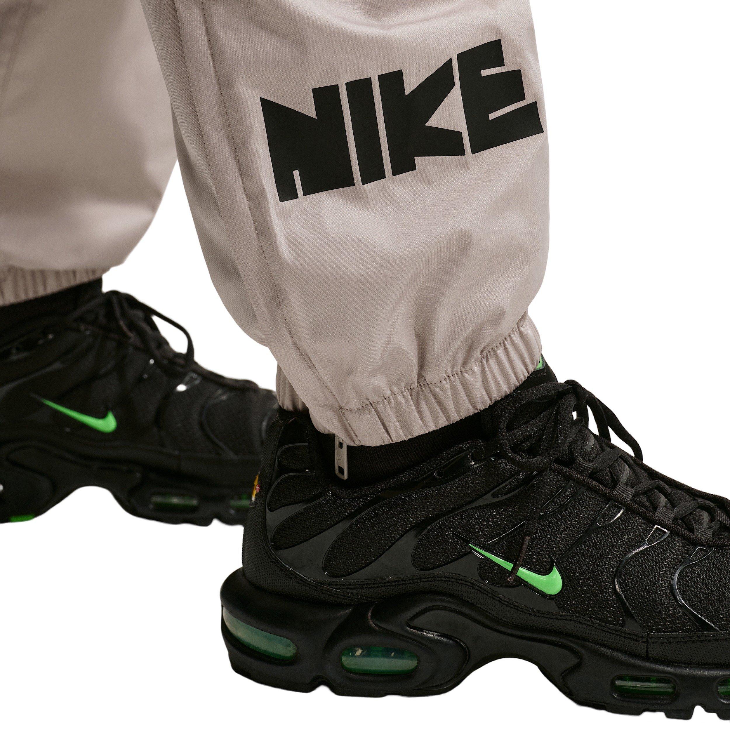 Nike Men's Windrunner Woven Graphic Pants - CREAM/VOLT Thumbnail View 4
