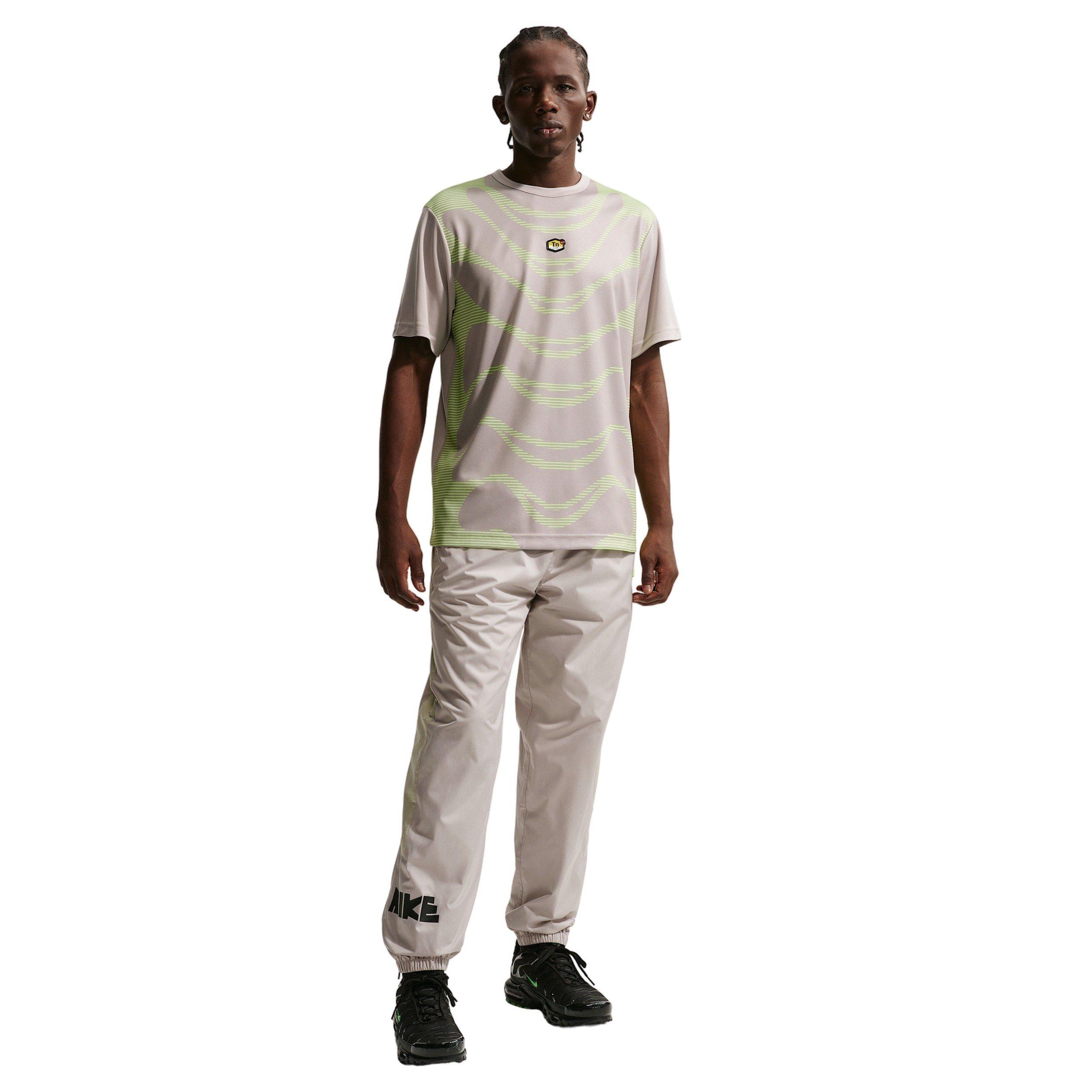 Nike Men's Windrunner Woven Graphic Pants - CREAM/VOLT Thumbnail View 5