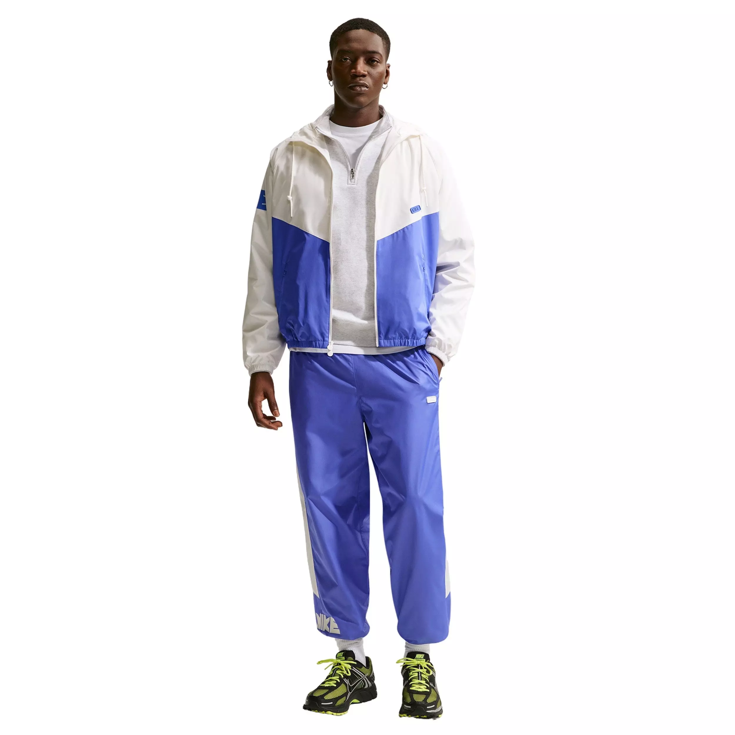 Nike Men's Windrunner Woven Graphic Pants - SAPPHIRE/WHITE