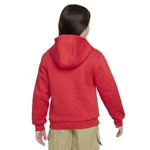Nike Big Kids' Sportswear Club Fleece LBR Hoodie -Red