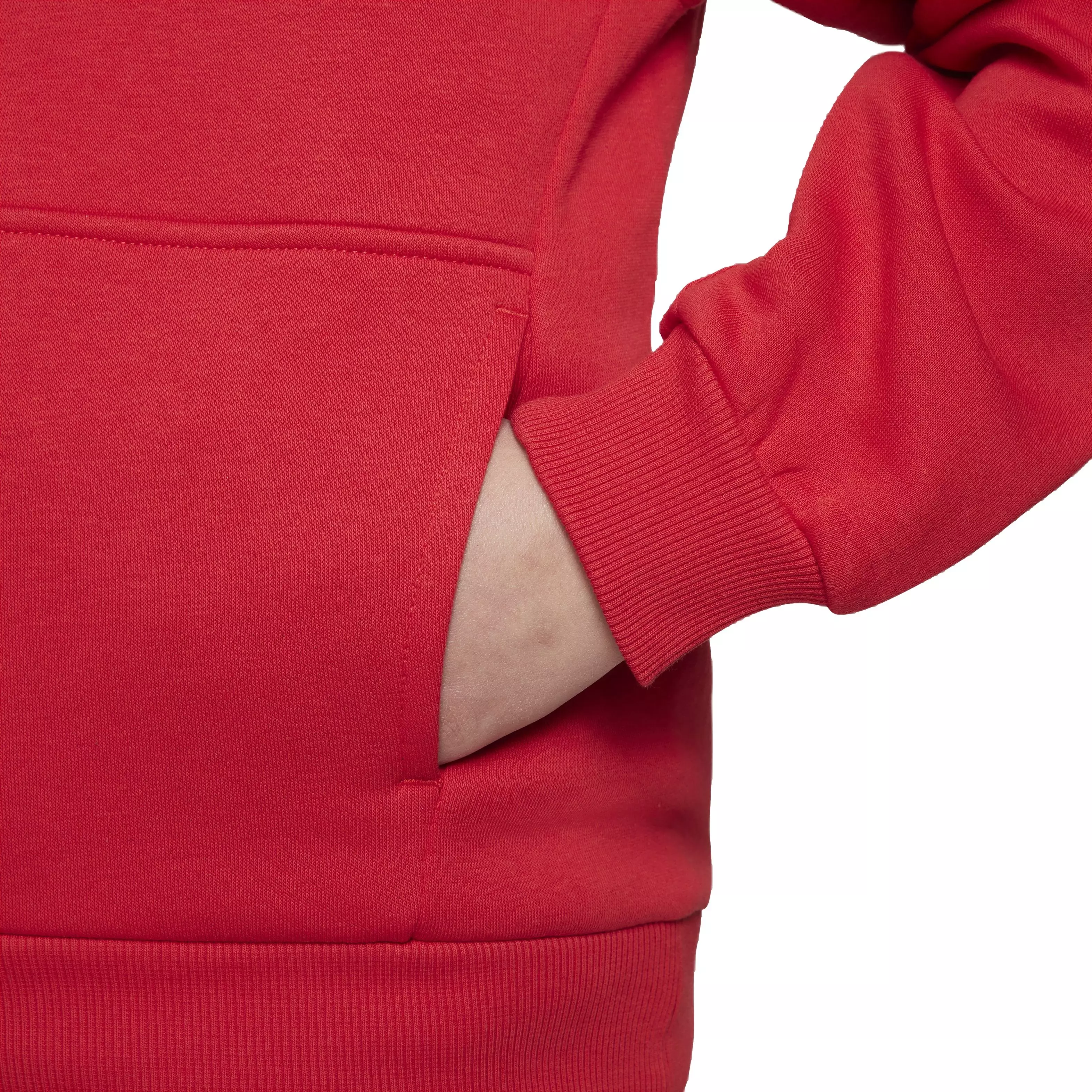 Nike Big Kids' Sportswear Club Fleece LBR Hoodie - Red - RED