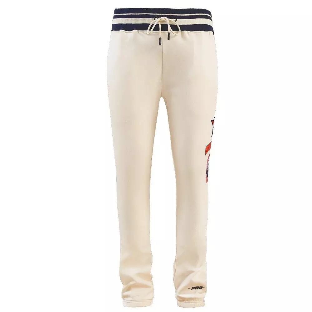 Pro Standard Men's MLB Houston Astros Retro Classic Fleece Sweatpants -Eggshell/Navy - EGGSHELL/NAVY