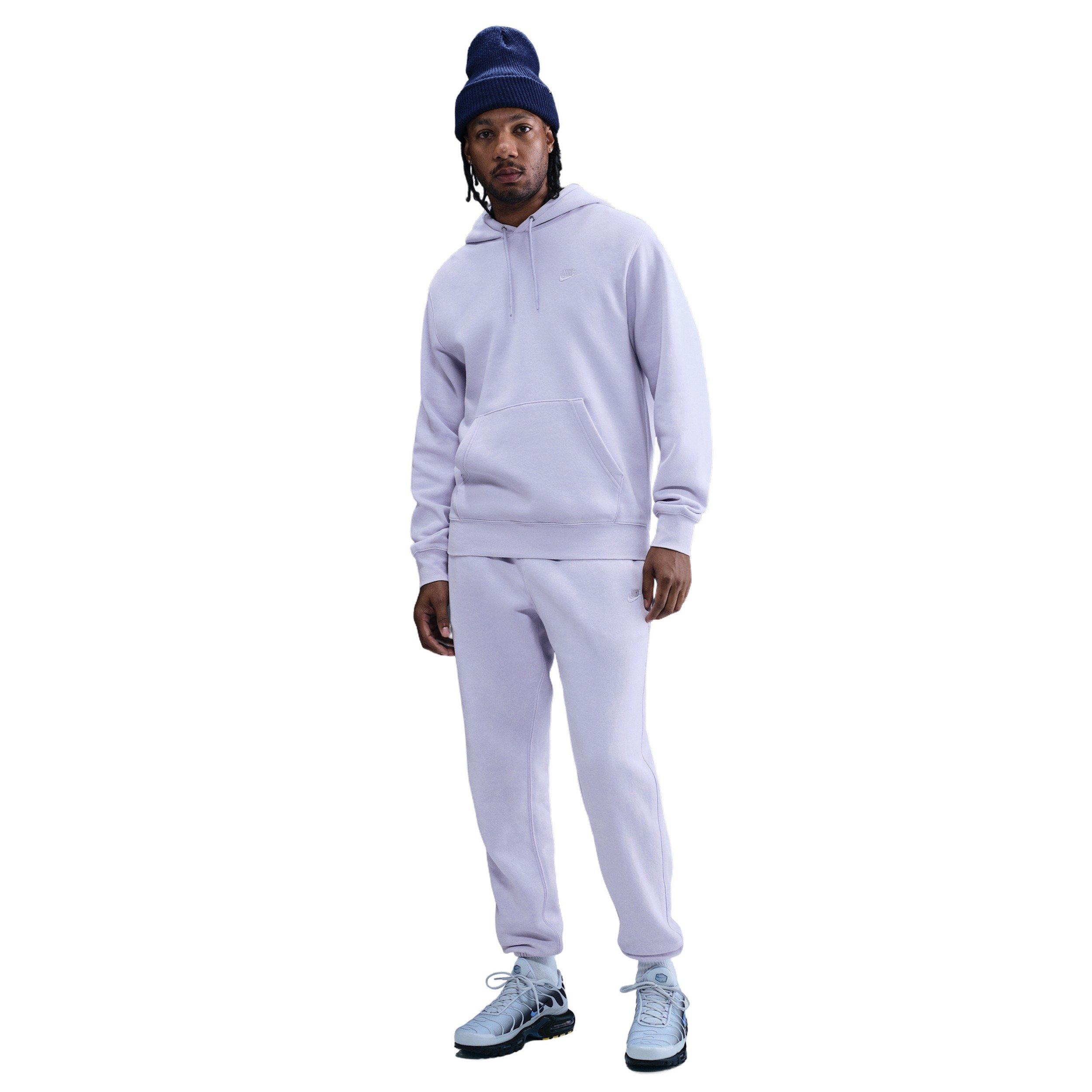 Nike Men's Sportswear Club Washed Fleece Hoodie - GHOST Thumbnail View 4