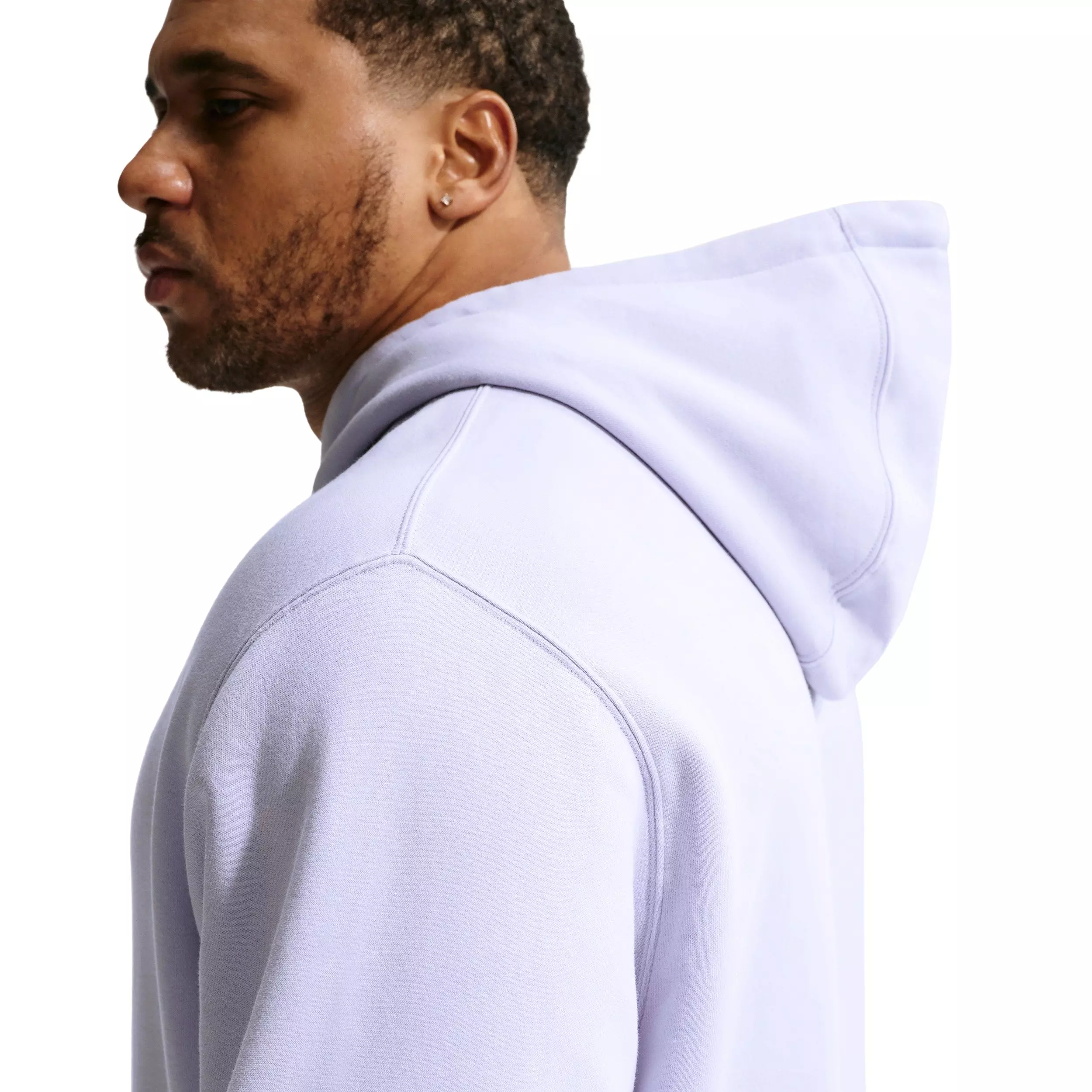 Nike Men's Sportswear Club Washed Fleece Hoodie - GHOST