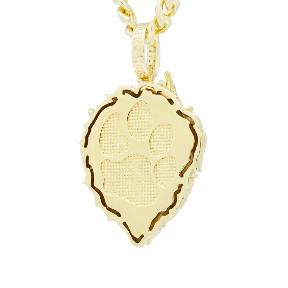King Ice Classic Roaring Lion Necklace - GOLD
