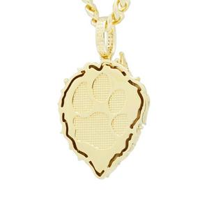 King Ice Classic Roaring Lion Necklace - GOLD